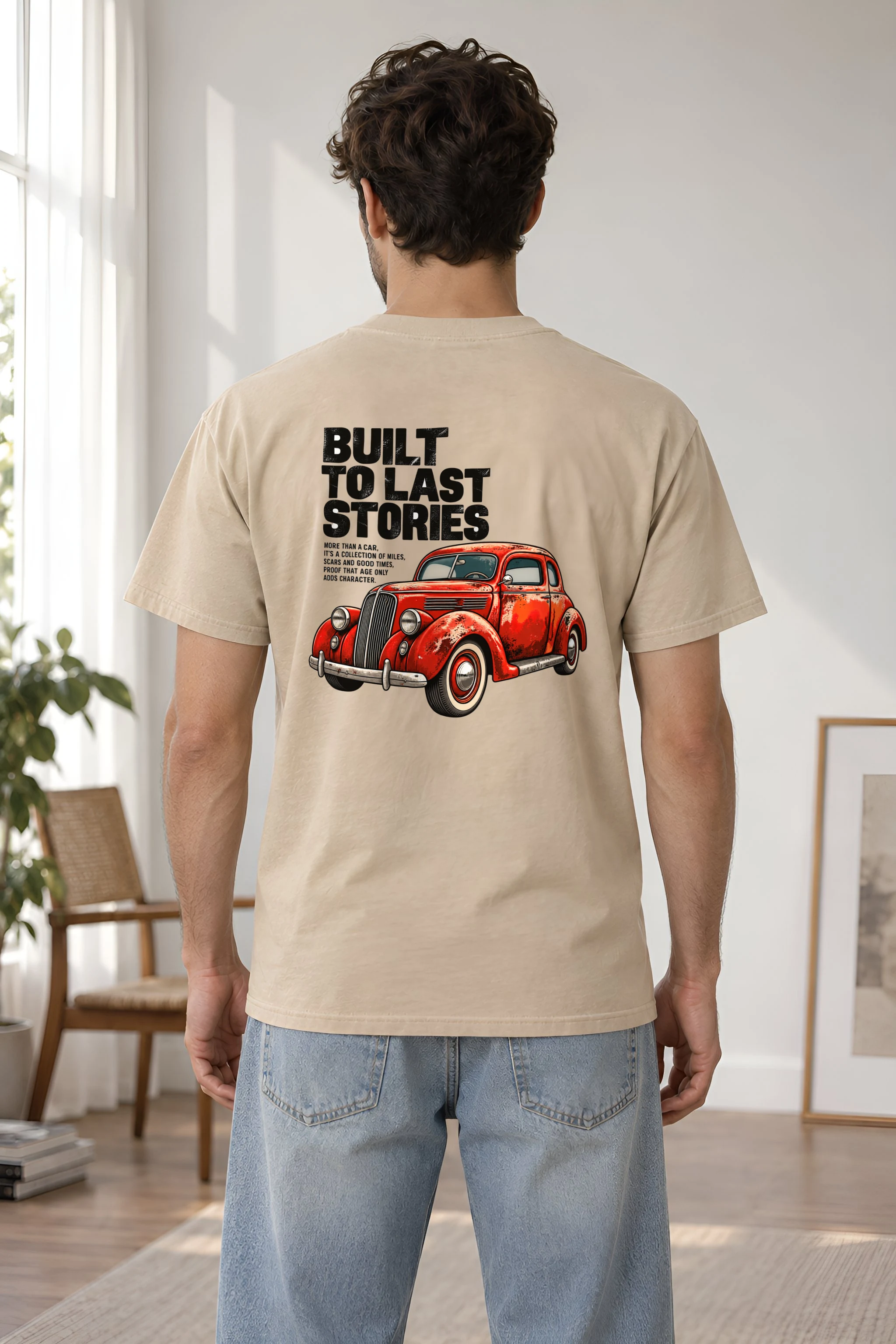 "Built To Last Stories" Heavyweight Unisex Crewneck T-shirt