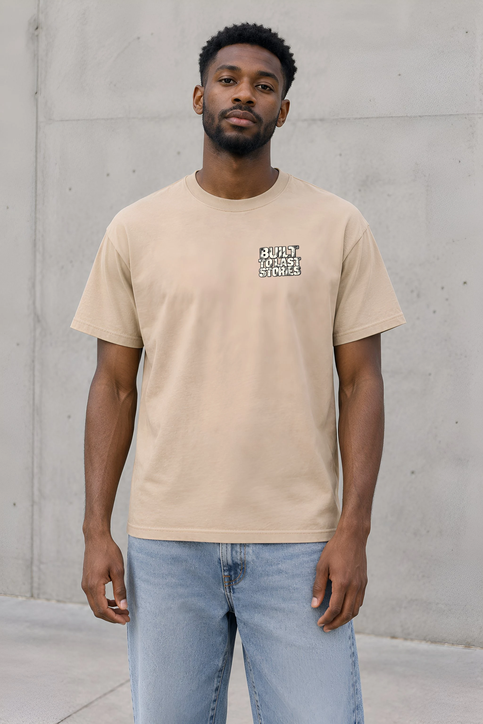 "Built To Last Stories" Heavyweight Unisex Crewneck T-shirt