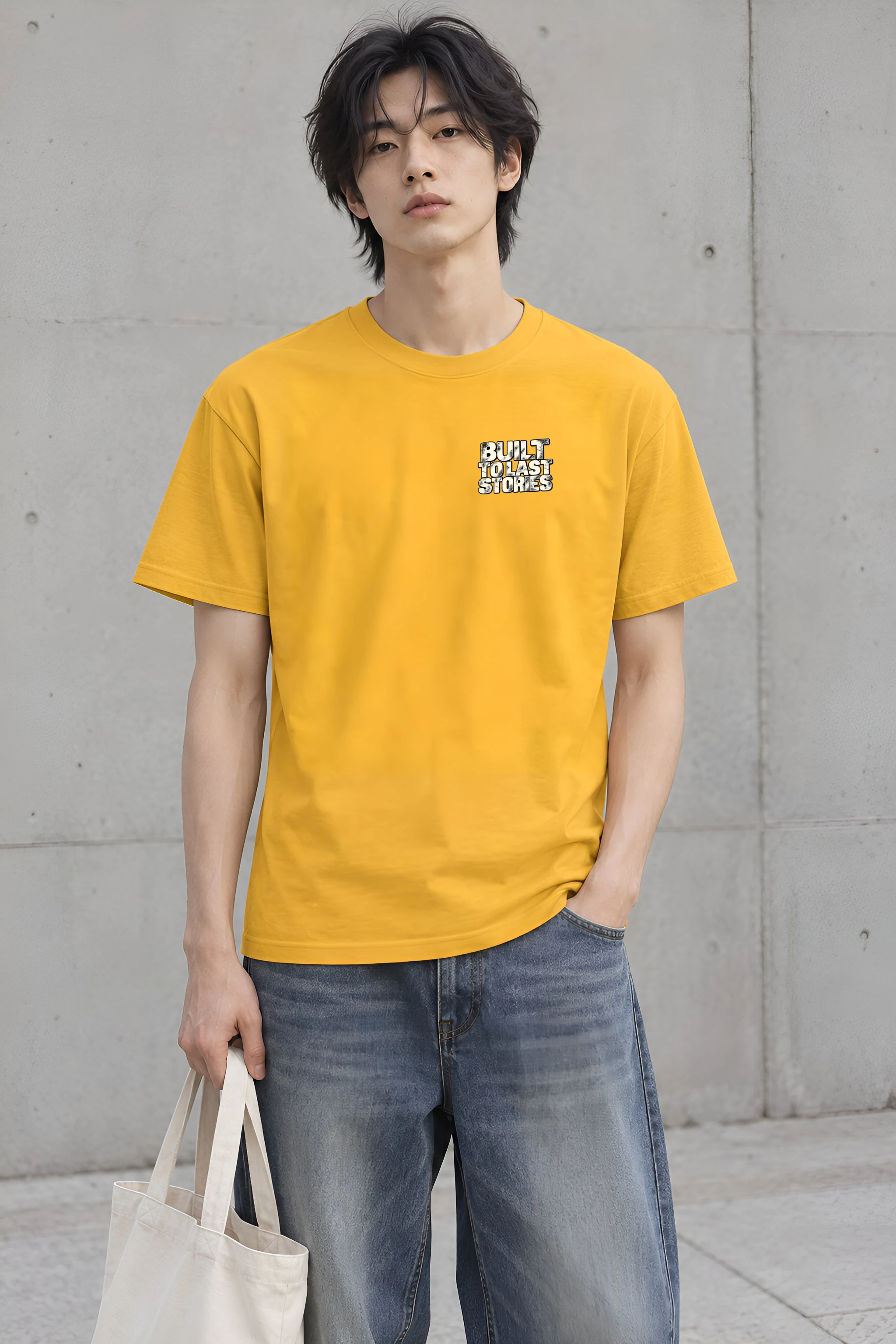 "Built To Last Stories" Heavyweight Unisex Crewneck T-shirt