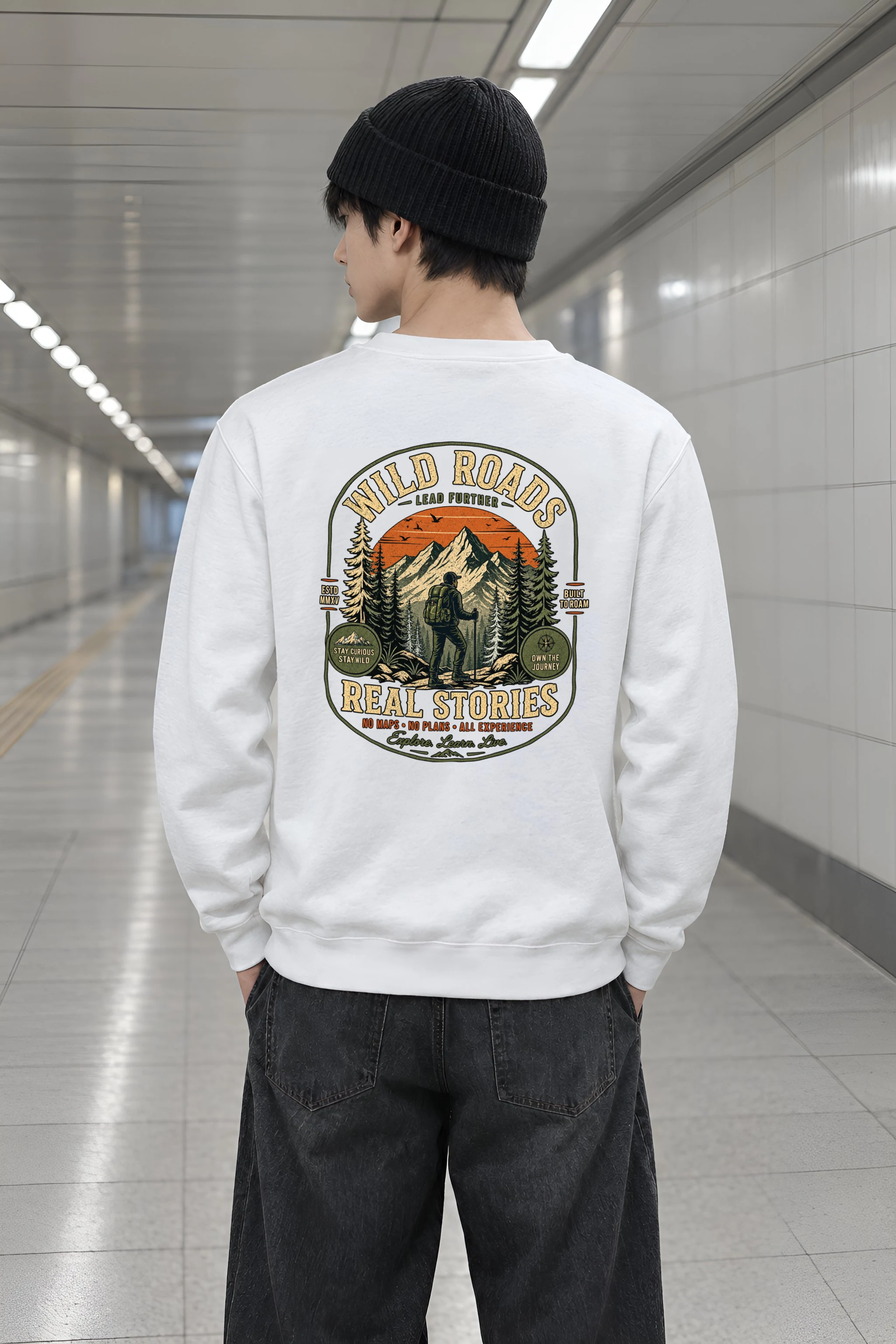 "Built To Roam" Heavy Blend Unisex Crewneck Sweatshirt