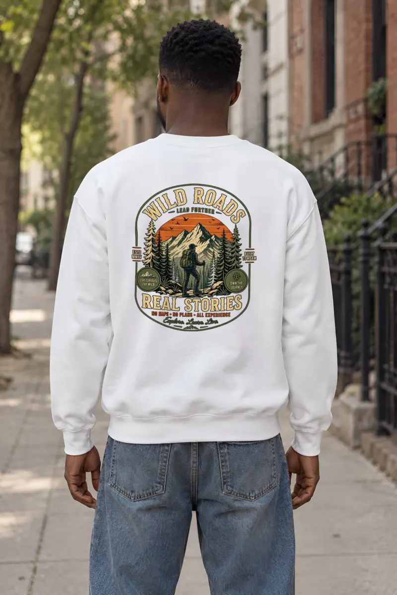 "Built To Roam" Heavy Blend Unisex Crewneck Sweatshirt