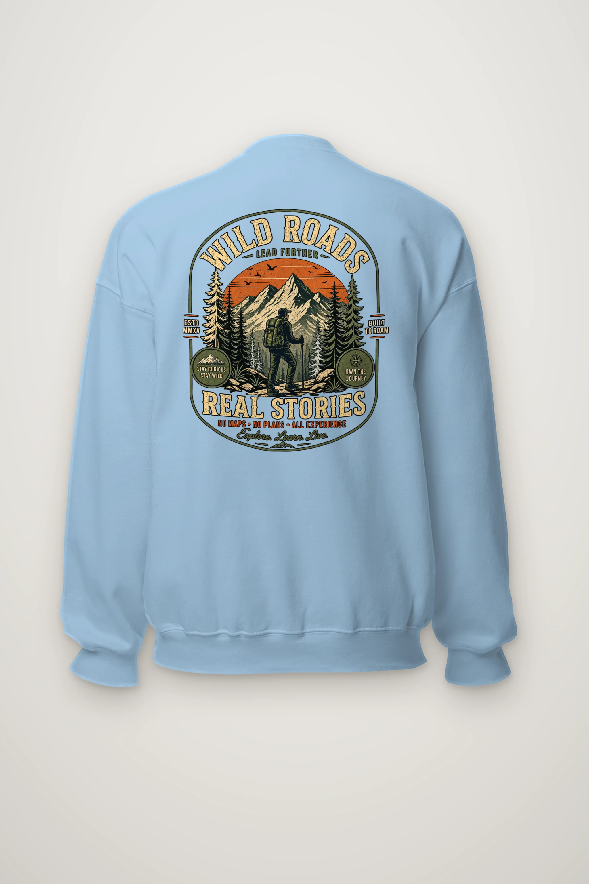 "Built To Roam" Heavy Blend Unisex Crewneck Sweatshirt