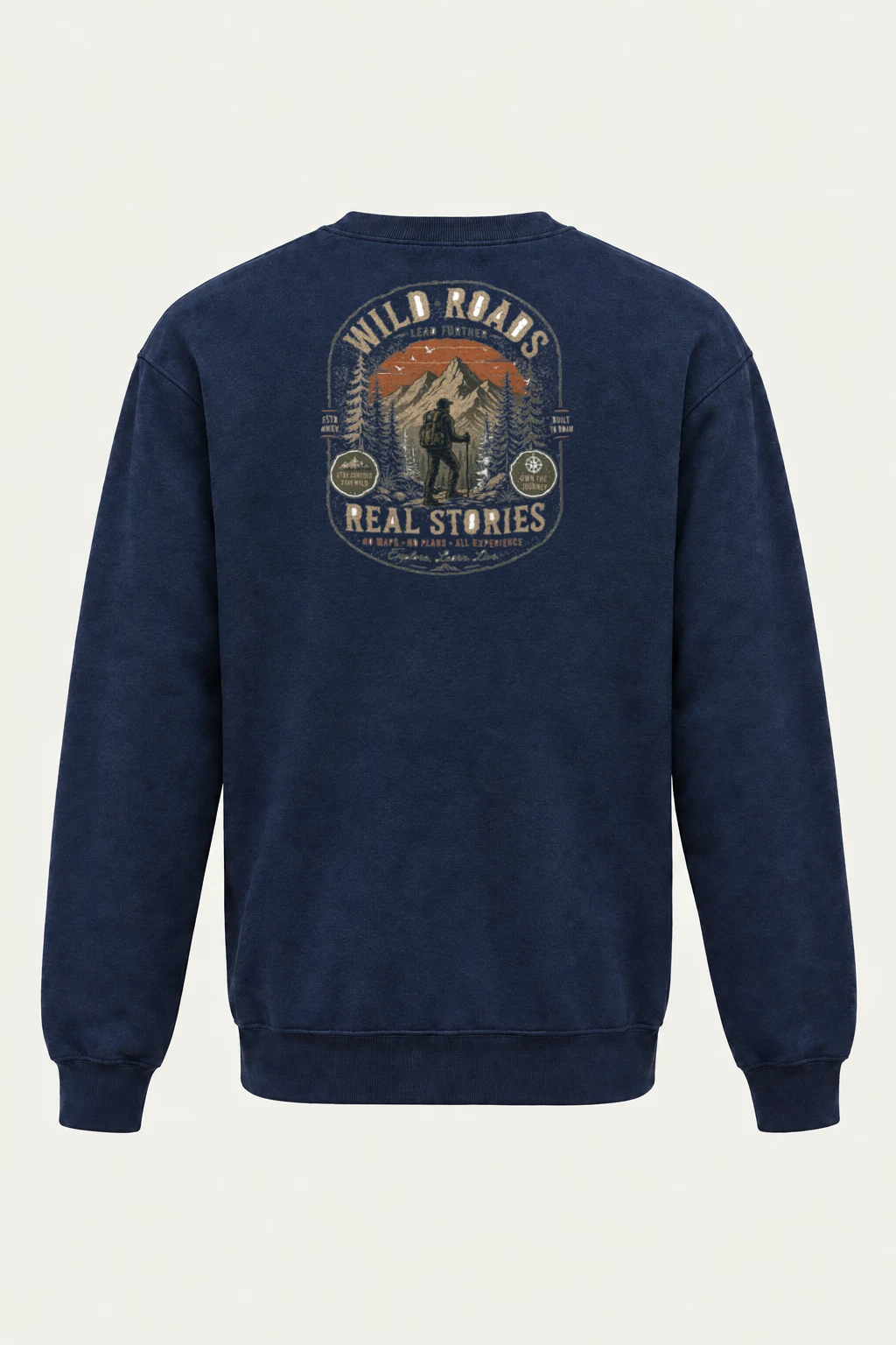 "Built To Roam" Heavy Blend Unisex Crewneck Sweatshirt | Gildan 18000