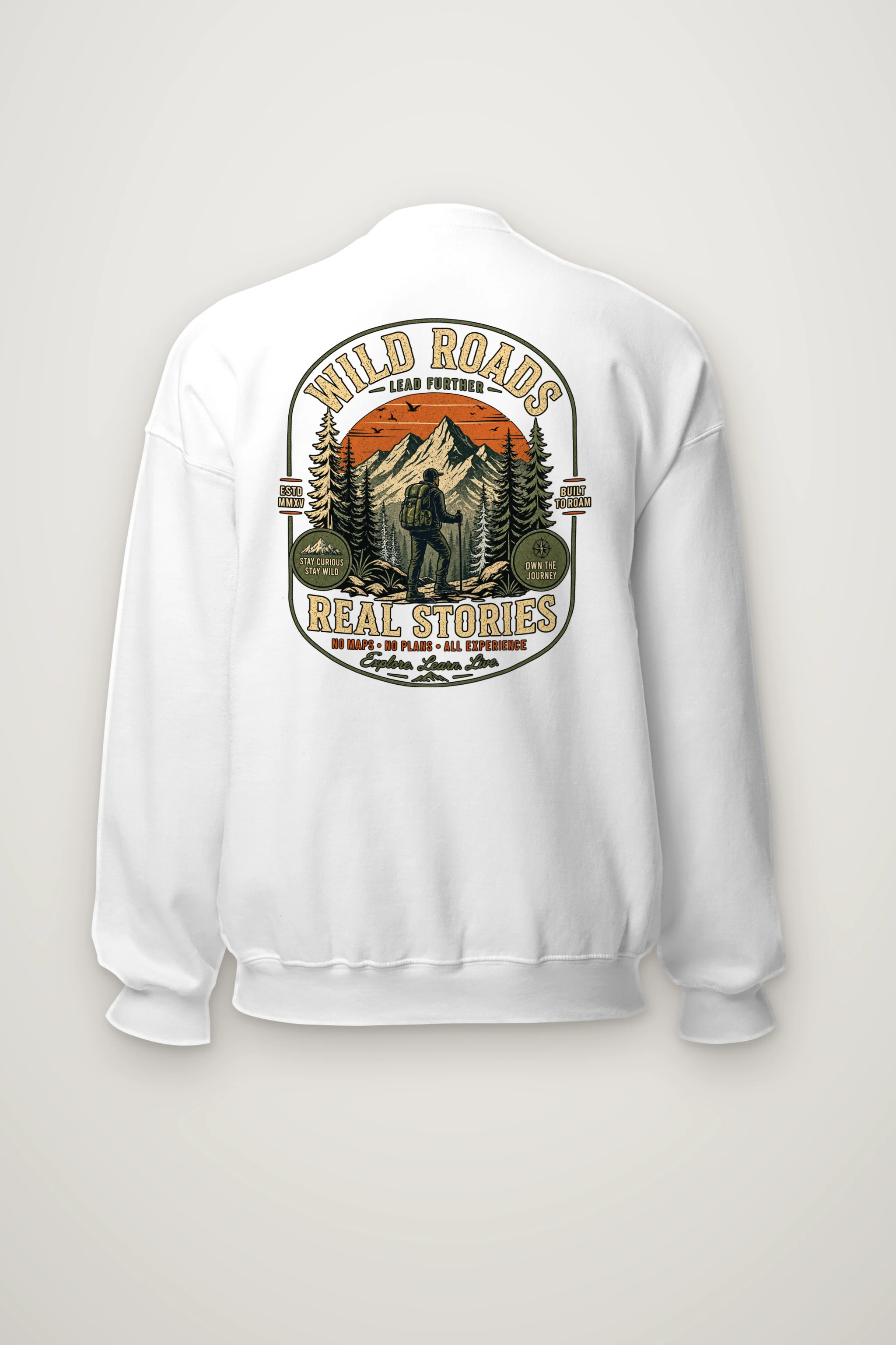 "Built To Roam" Heavy Blend Unisex Crewneck Sweatshirt