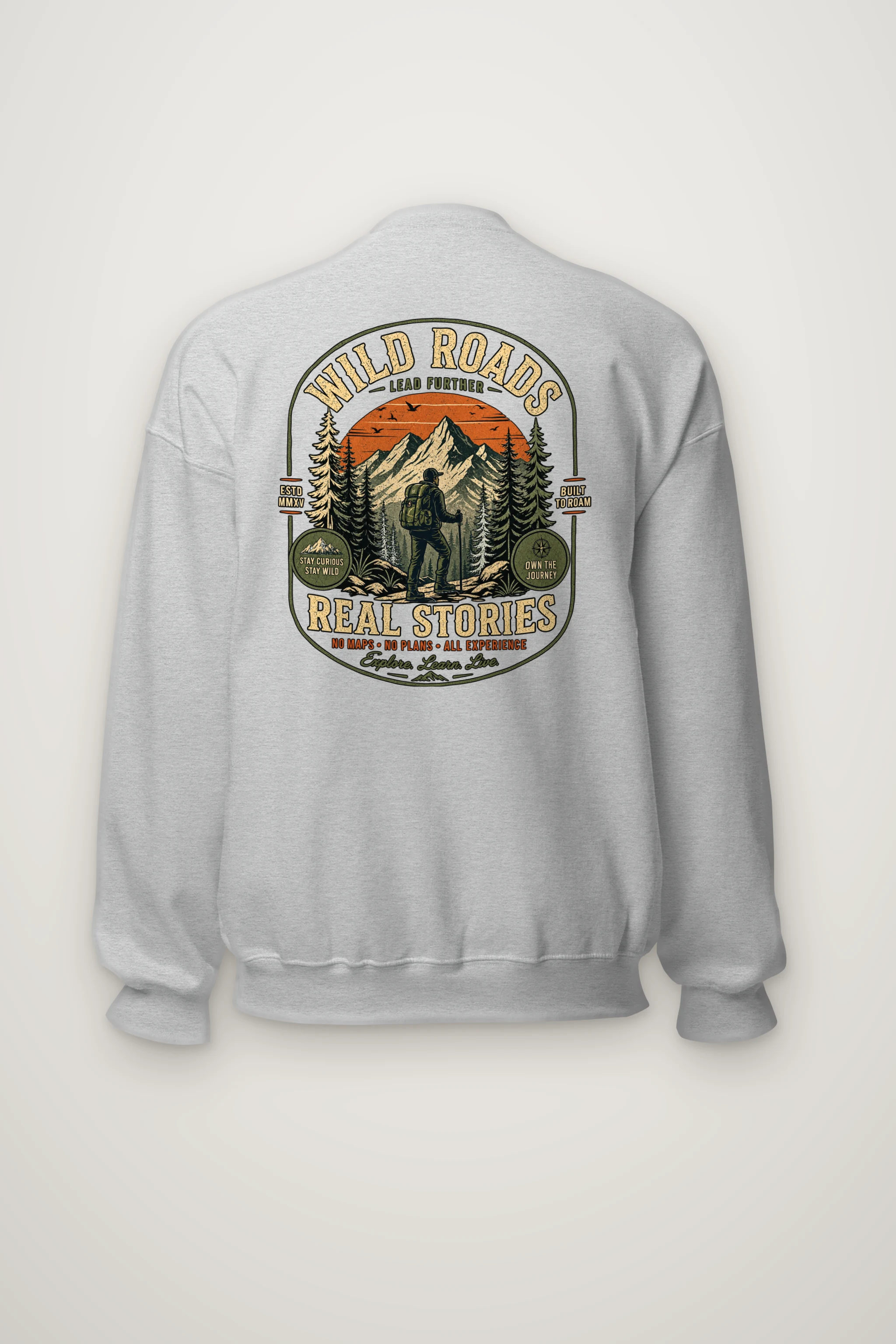 "Built To Roam" Heavy Blend Unisex Crewneck Sweatshirt