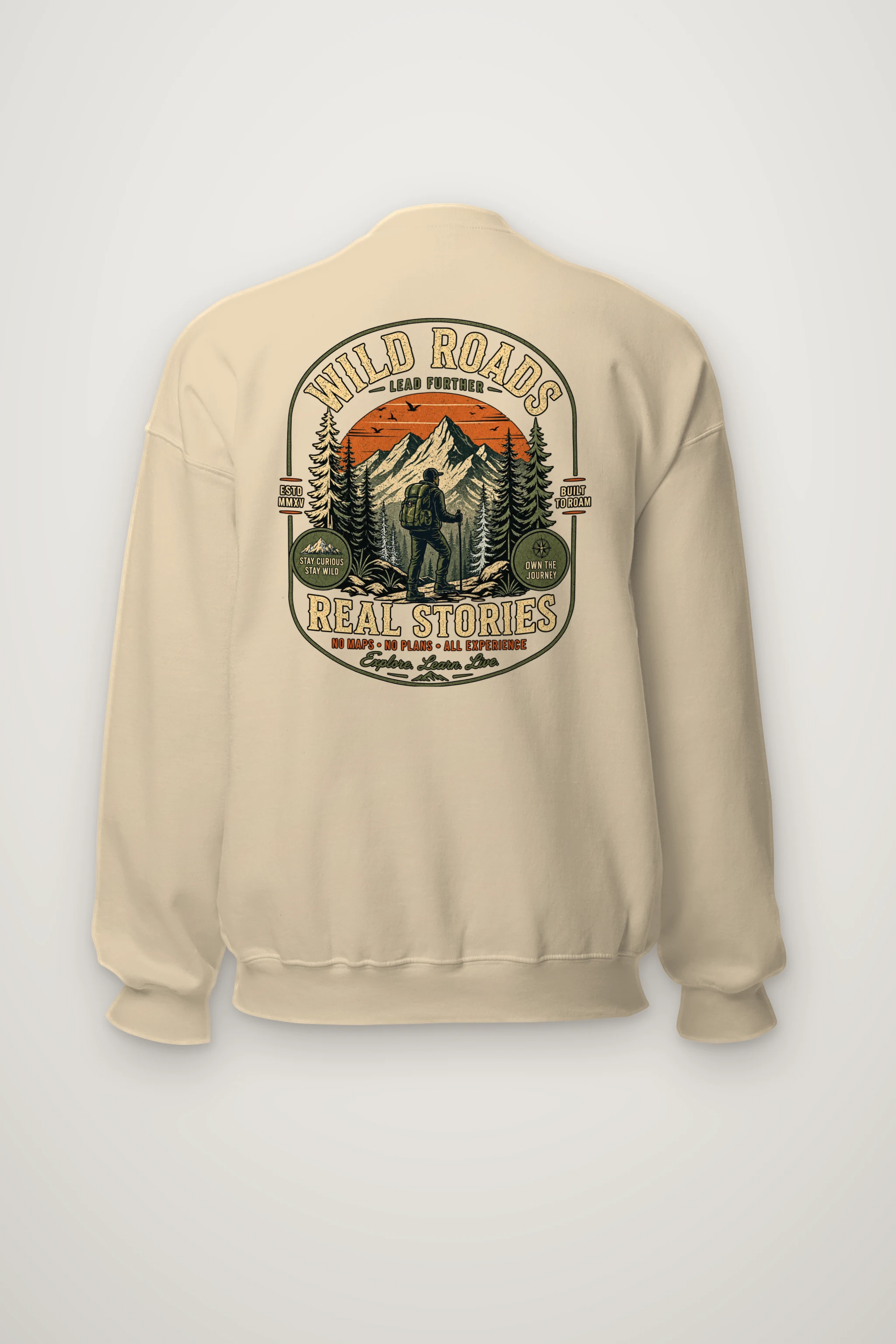 "Built To Roam" Heavy Blend Unisex Crewneck Sweatshirt