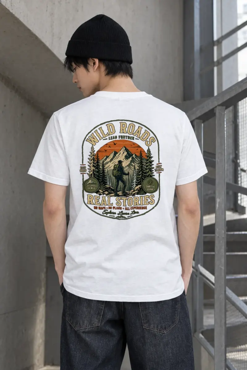 "Built To Roam" Heavyweight Unisex Crewneck T-shirt