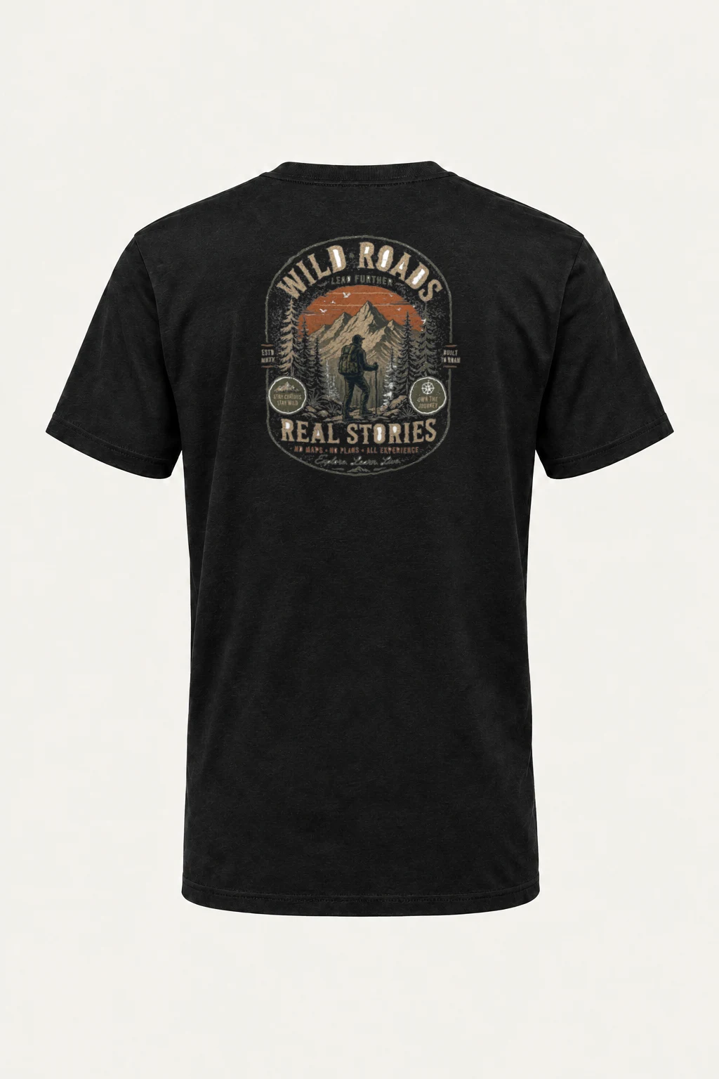 "Built To Roam" Heavyweight Unisex Crewneck T-shirt | Gildan 5000