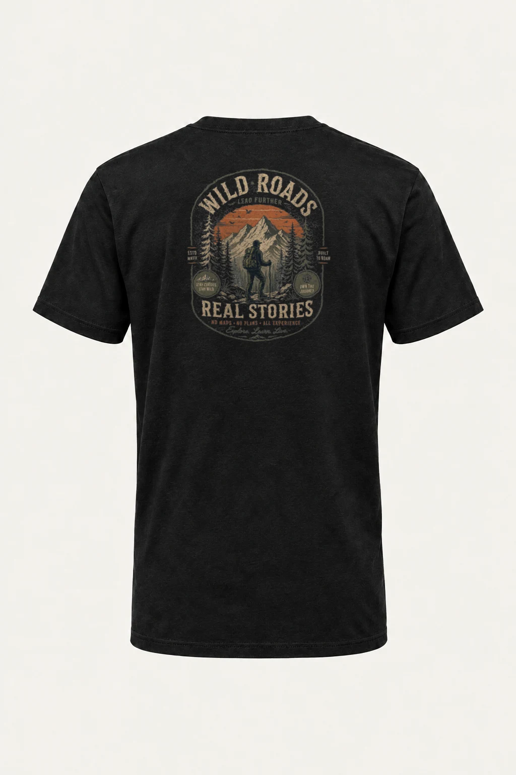 "Built To Roam" Heavyweight Unisex Crewneck T-shirt | Gildan 5000