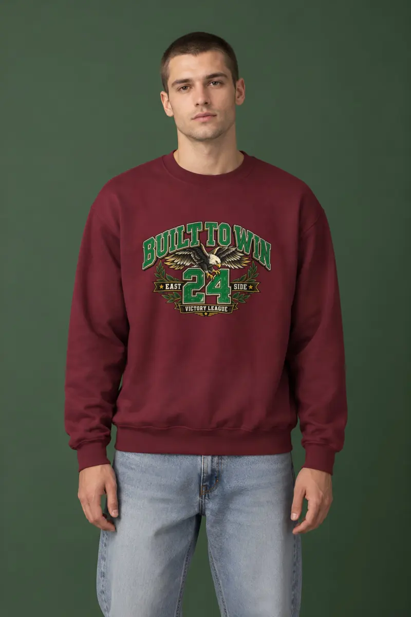 "Built To Win" Heavy Blend Unisex Crewneck Sweatshirt