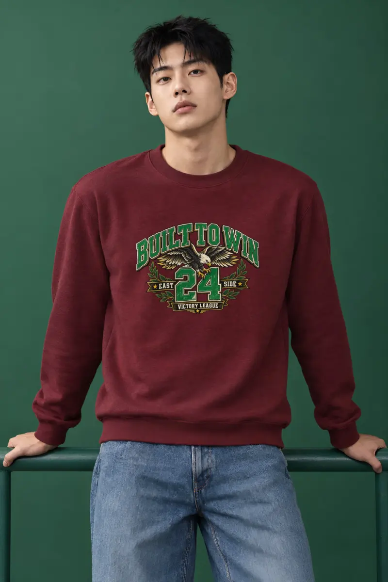 "Built To Win" Heavy Blend Unisex Crewneck Sweatshirt