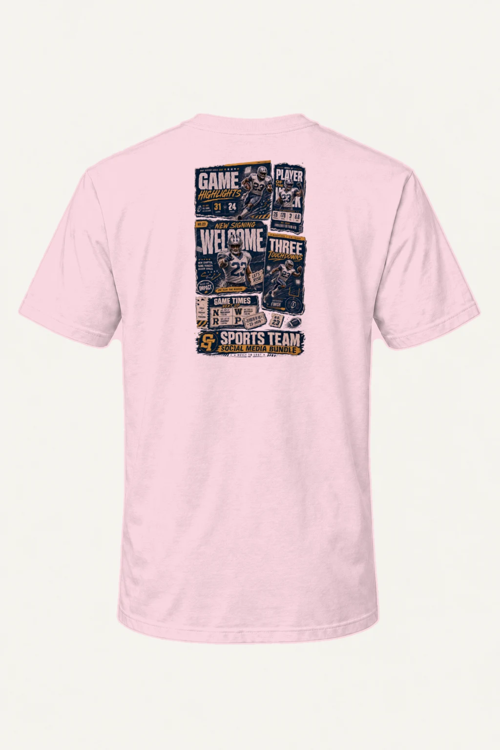 "Built To Win" Heavyweight Unisex Crewneck T-shirt | Gildan 5000