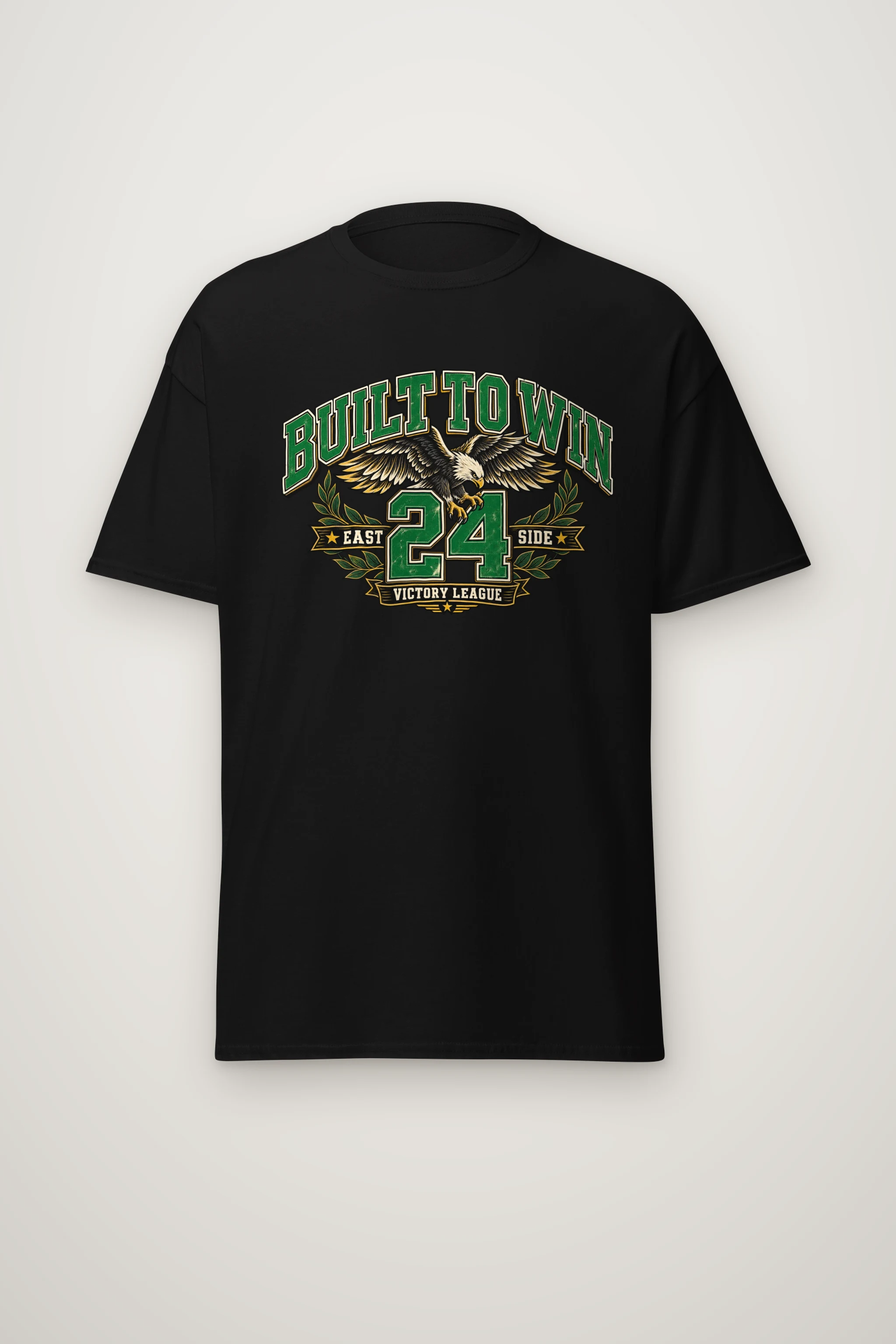 "Built To Win" Heavyweight Unisex Crewneck T-shirt