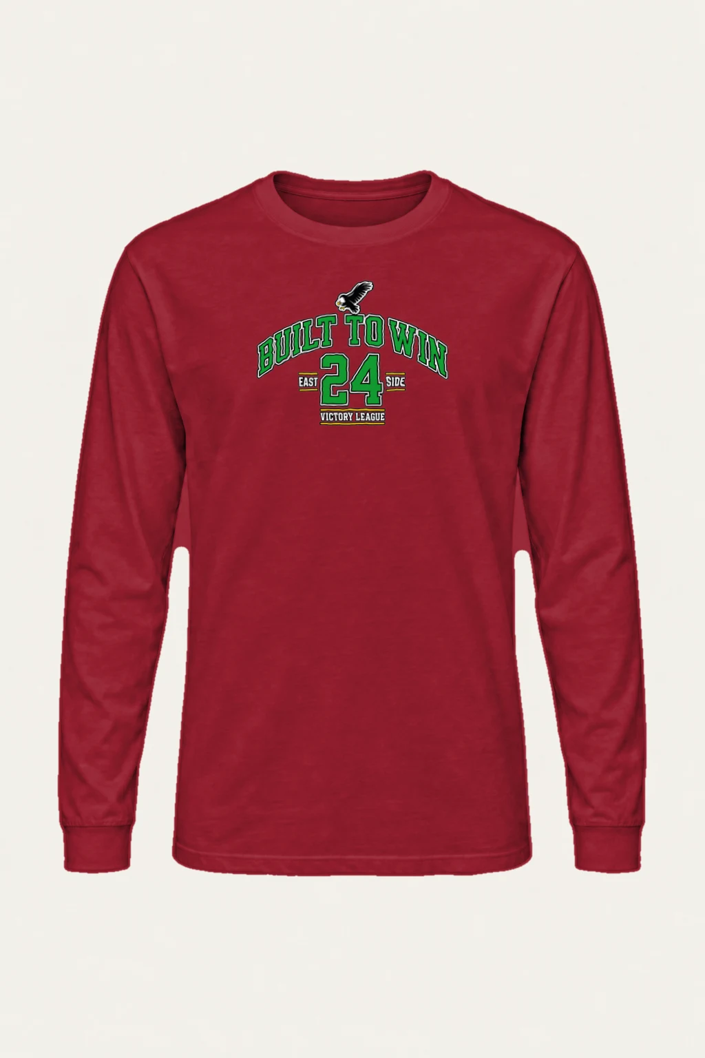 "Built To Win" Unisex Longsleeve T-shirt | Gildan 2400
