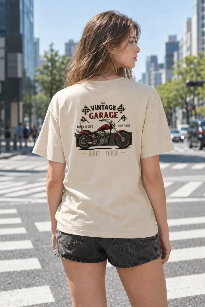 “Built Tough Road Tested” Heavyweight Unisex Crewneck T-shirt | Gildan 5000