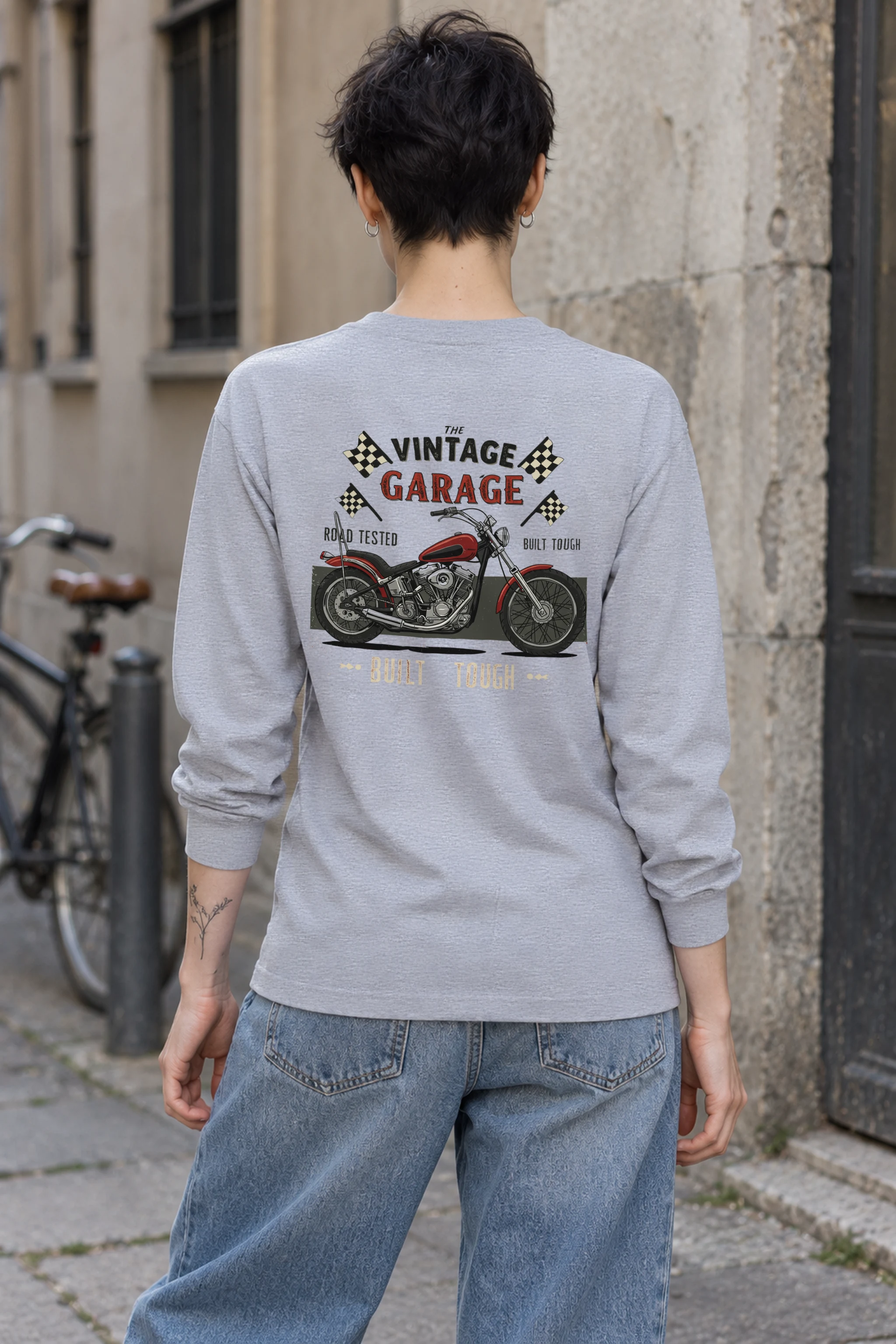 "Built Tough Road Tested" Unisex Longsleeve T-shirt