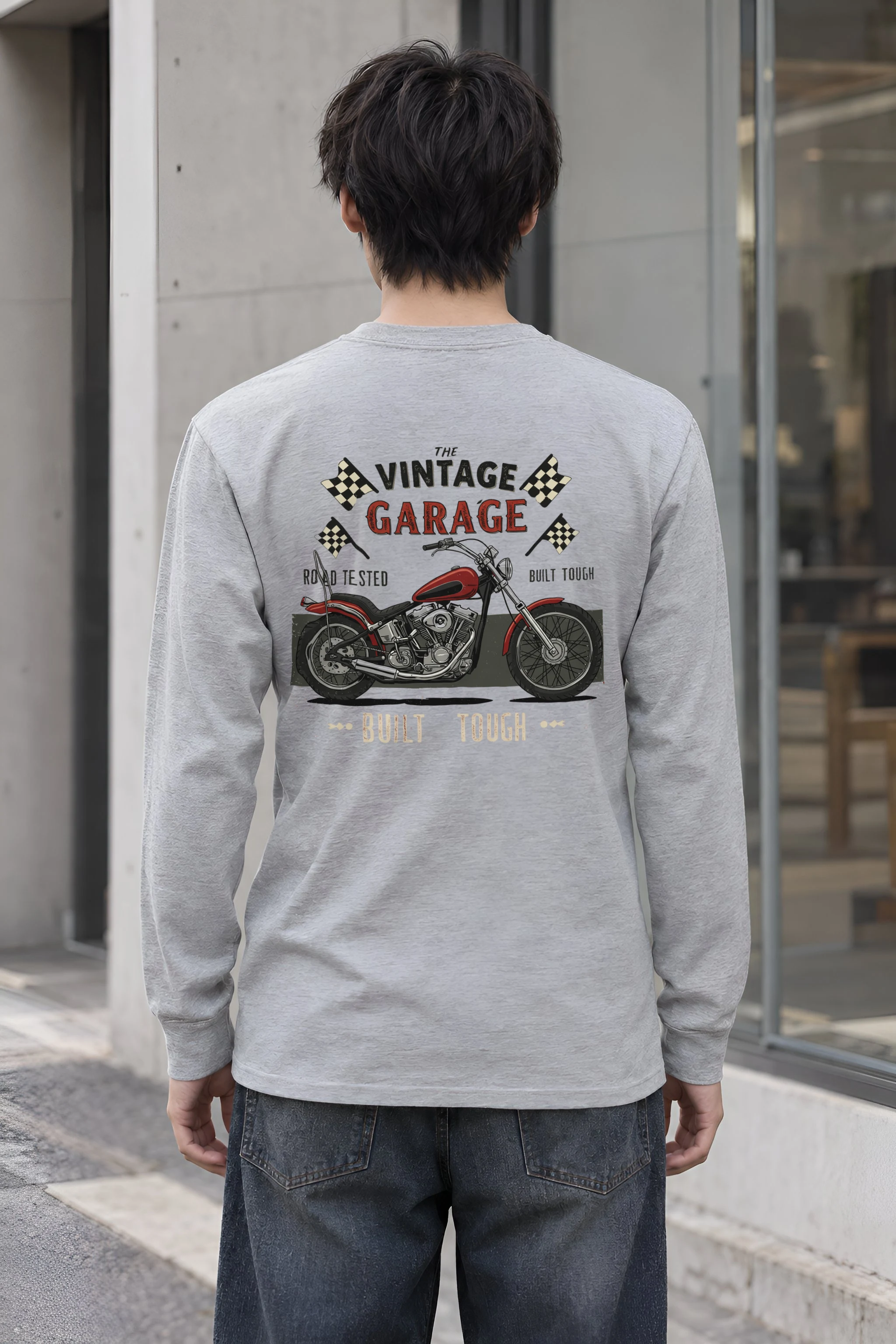 "Built Tough Road Tested" Unisex Longsleeve T-shirt