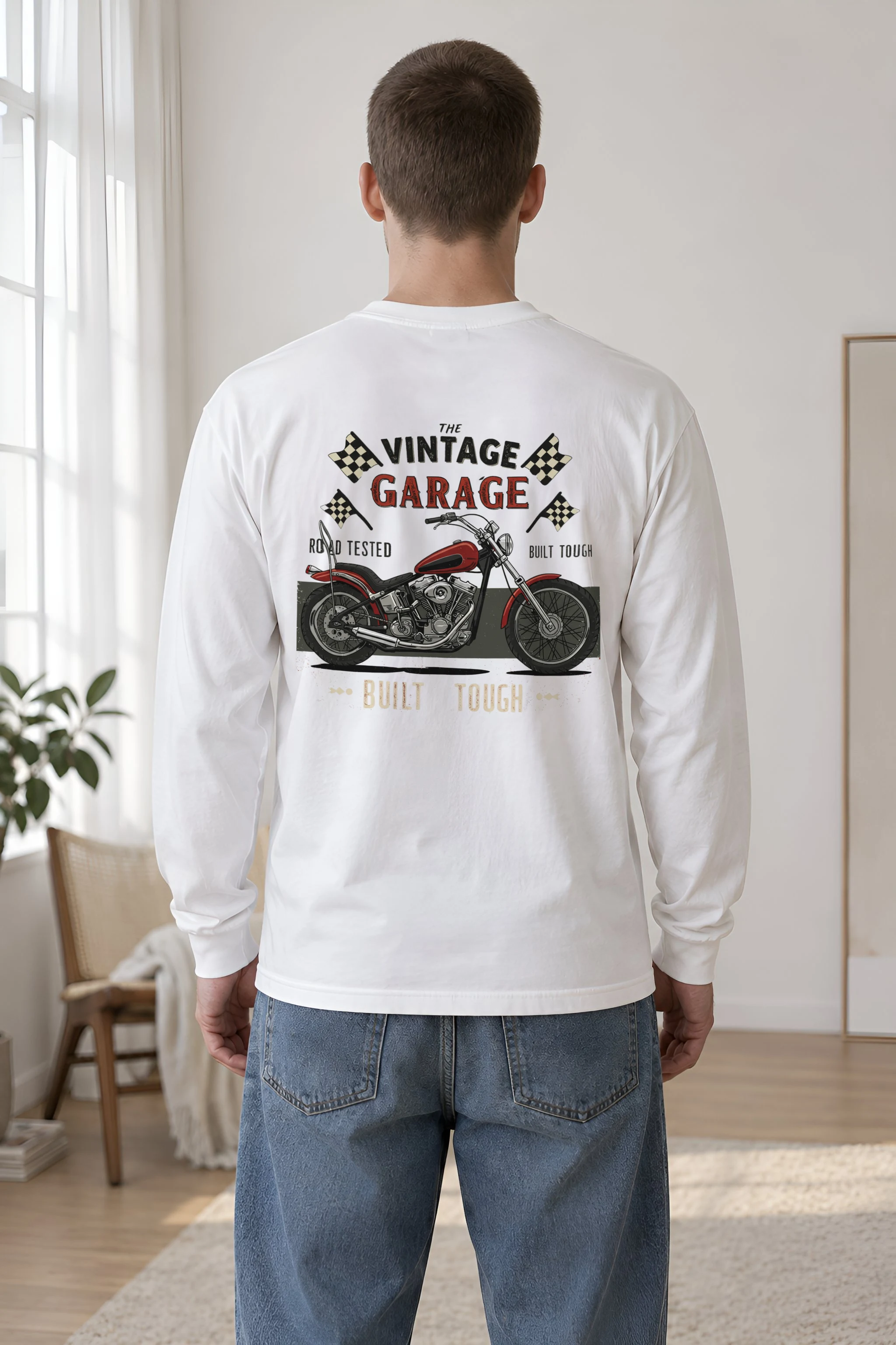 "Built Tough Road Tested" Unisex Longsleeve T-shirt