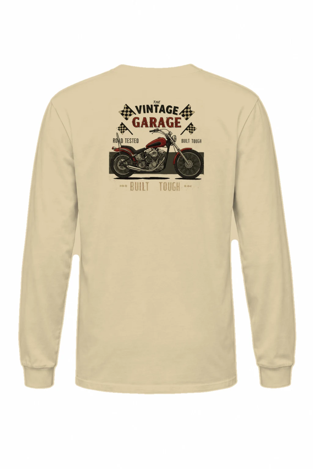 "Built Tough Road Tested" Unisex Longsleeve T-shirt | Gildan 2400