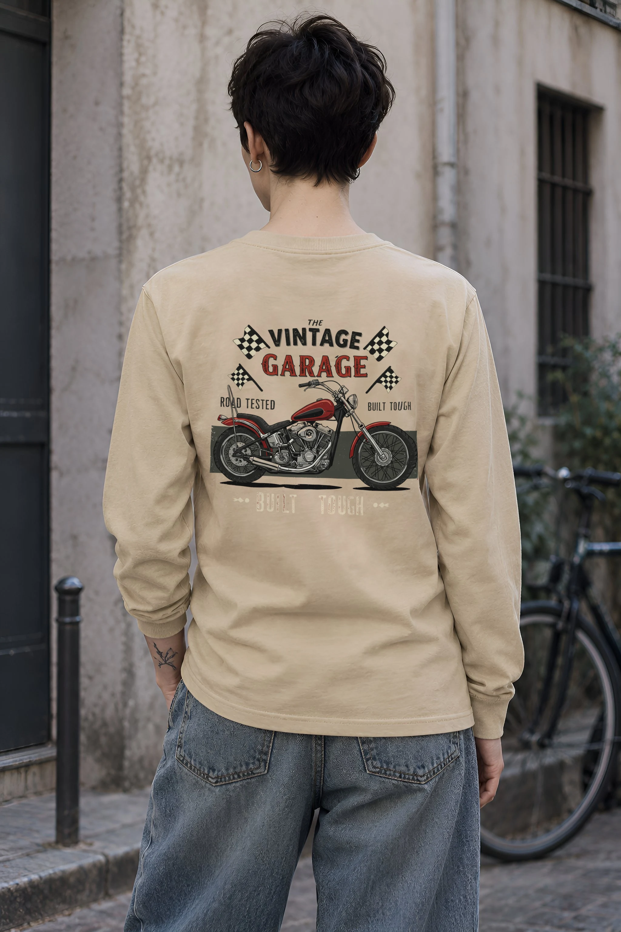 "Built Tough Road Tested" Unisex Longsleeve T-shirt
