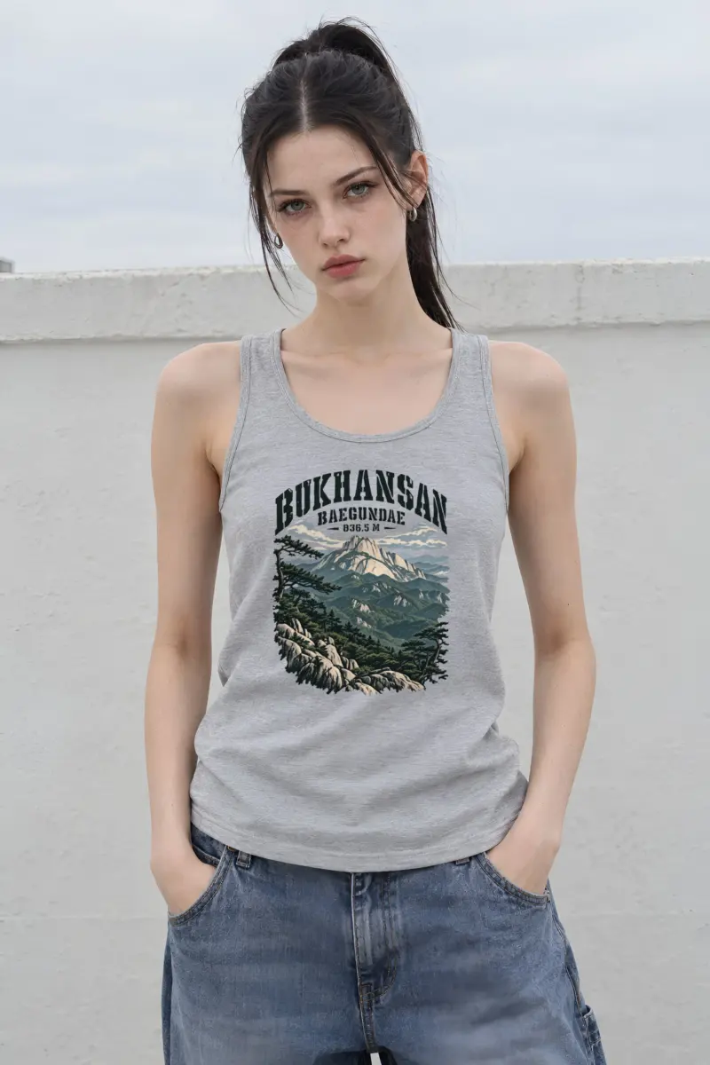 "Bukhansan Baegundae 836.5 M" Unisex Jersey Tank