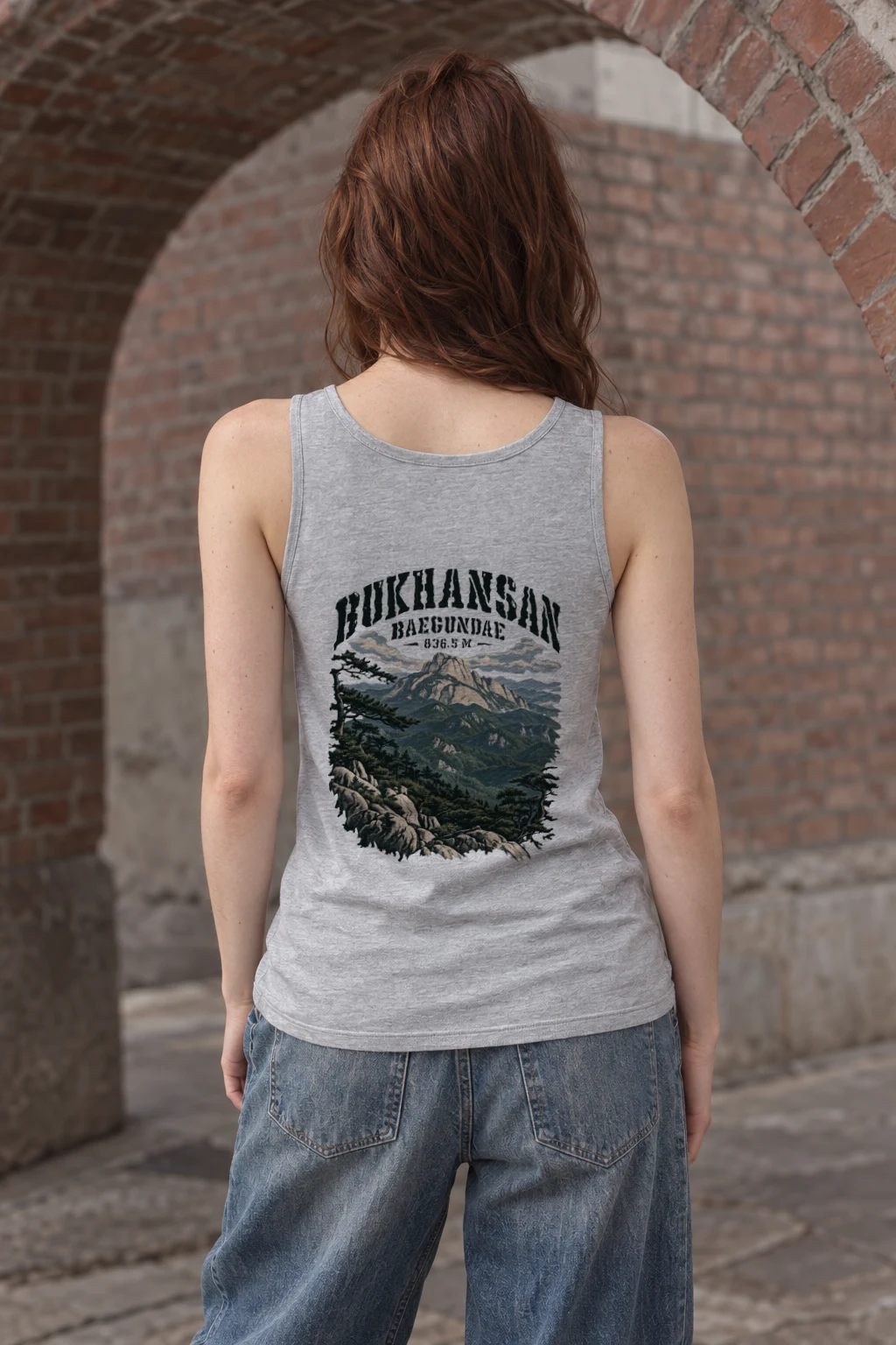 "Bukhansan Baegundae 836.5 M" Unisex Jersey Tank