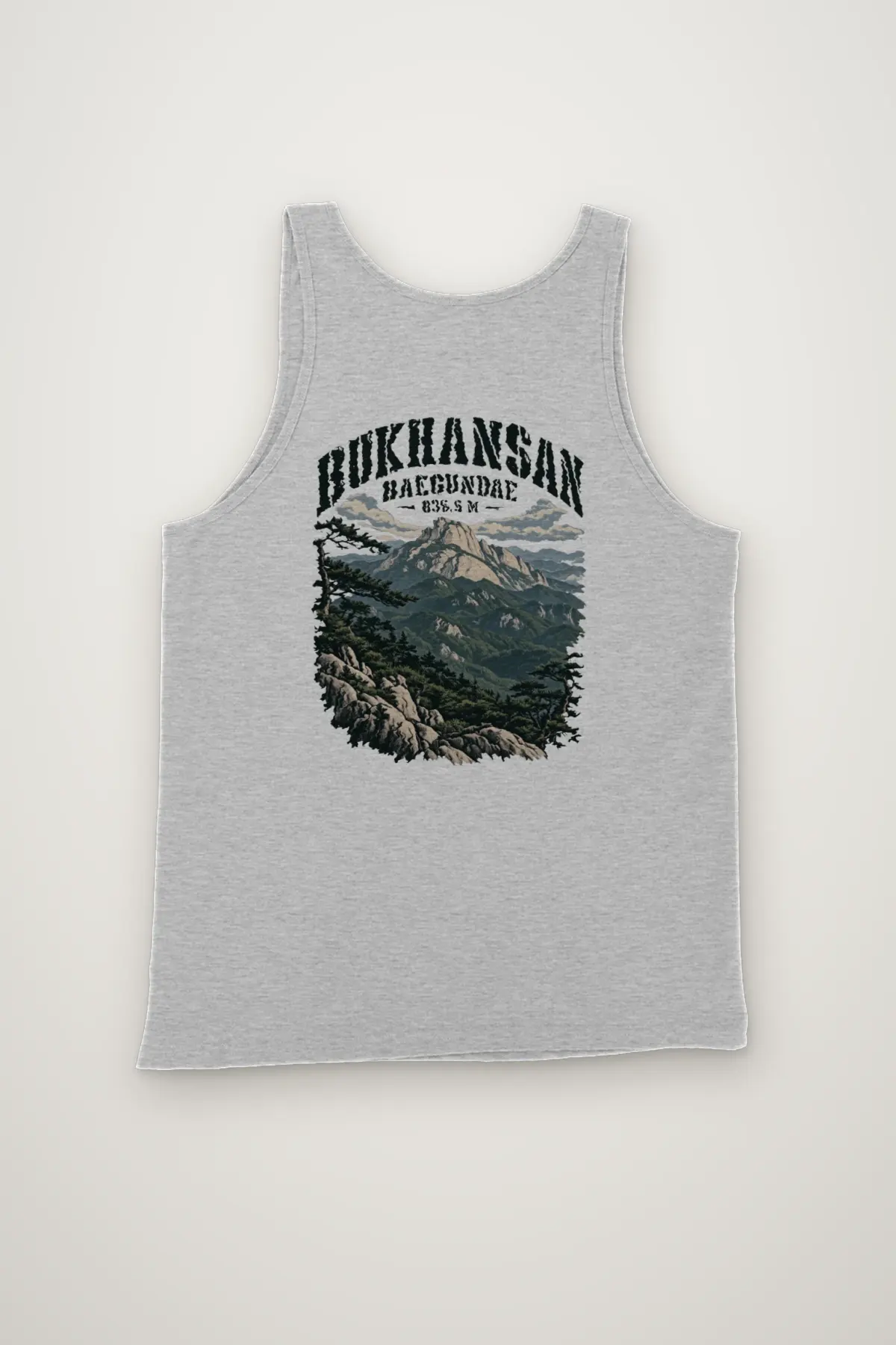 "Bukhansan Baegundae 836.5 M" Unisex Jersey Tank