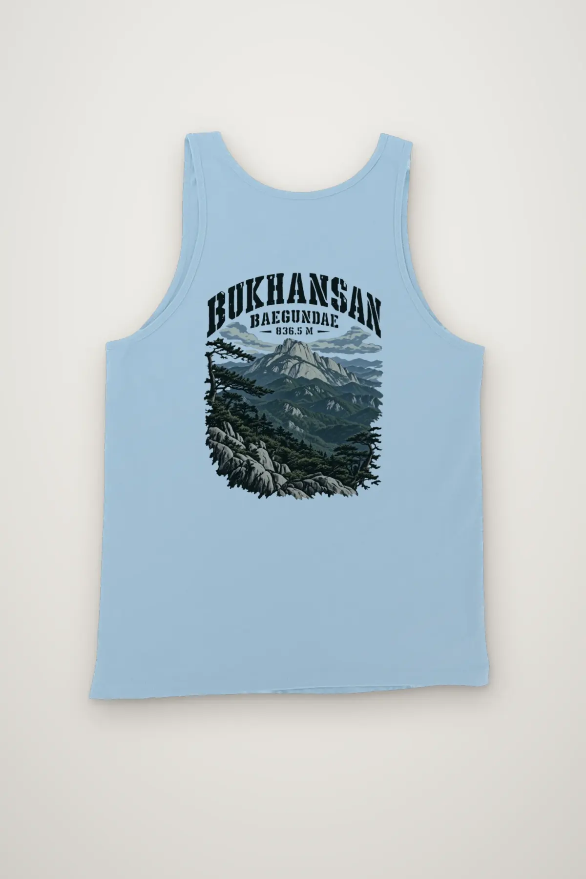 "Bukhansan Baegundae 836.5 M" Unisex Jersey Tank