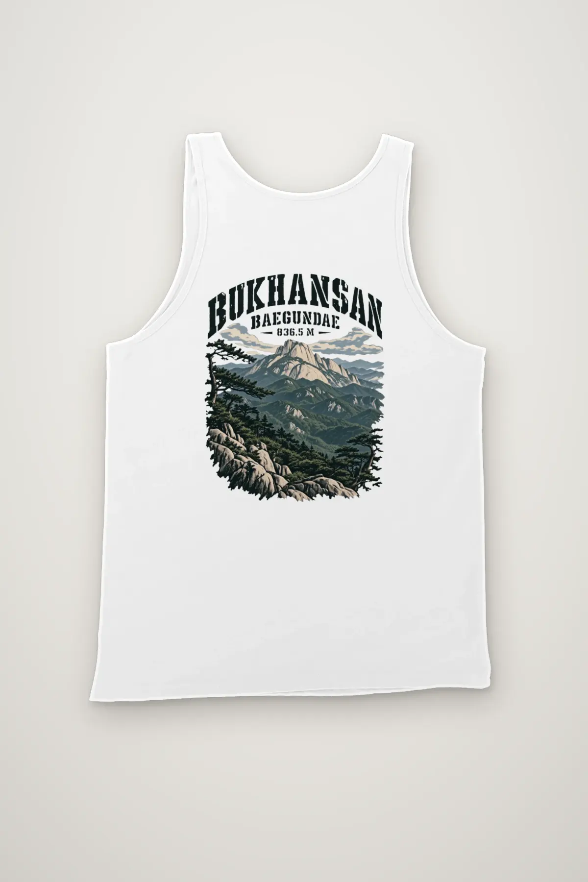 "Bukhansan Baegundae 836.5 M" Unisex Jersey Tank
