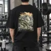 "Bukhansan Baegundae Granite Morning" Men's Oversized Heavyweight Crewneck T-Shirt