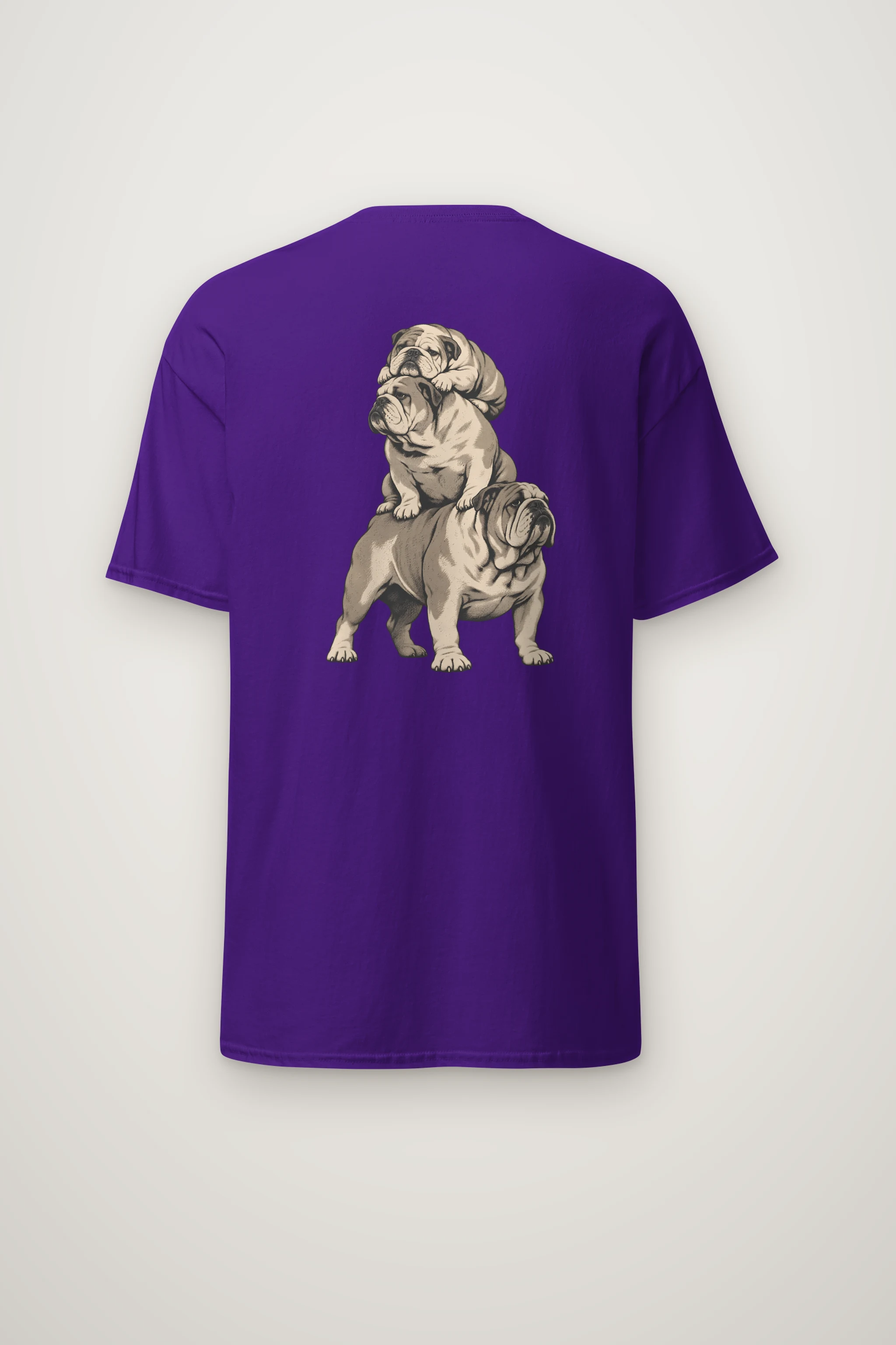 "Bulldog Balance" Heavyweight Unisex Crewneck T-shirt