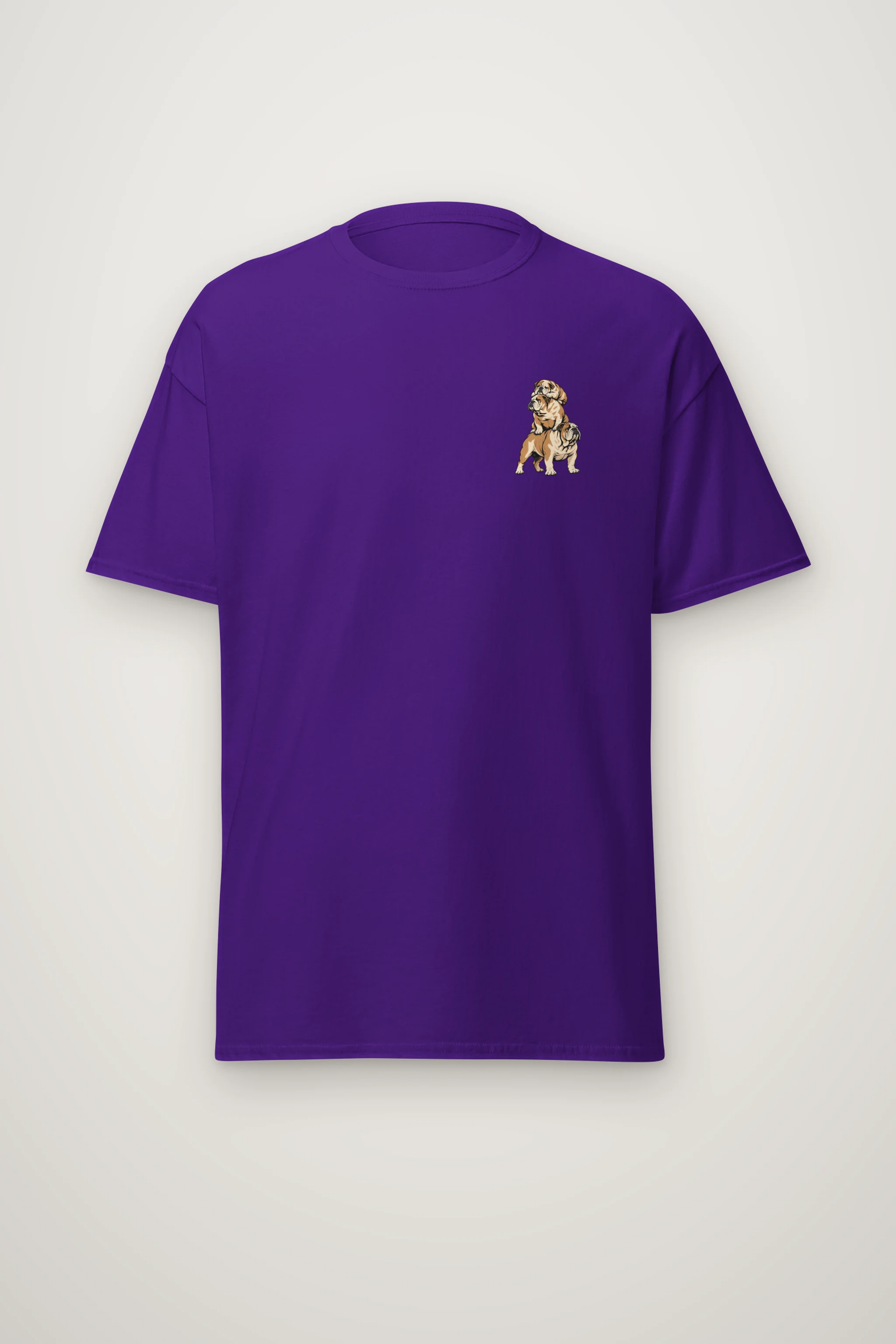 "Bulldog Balance" Heavyweight Unisex Crewneck T-shirt