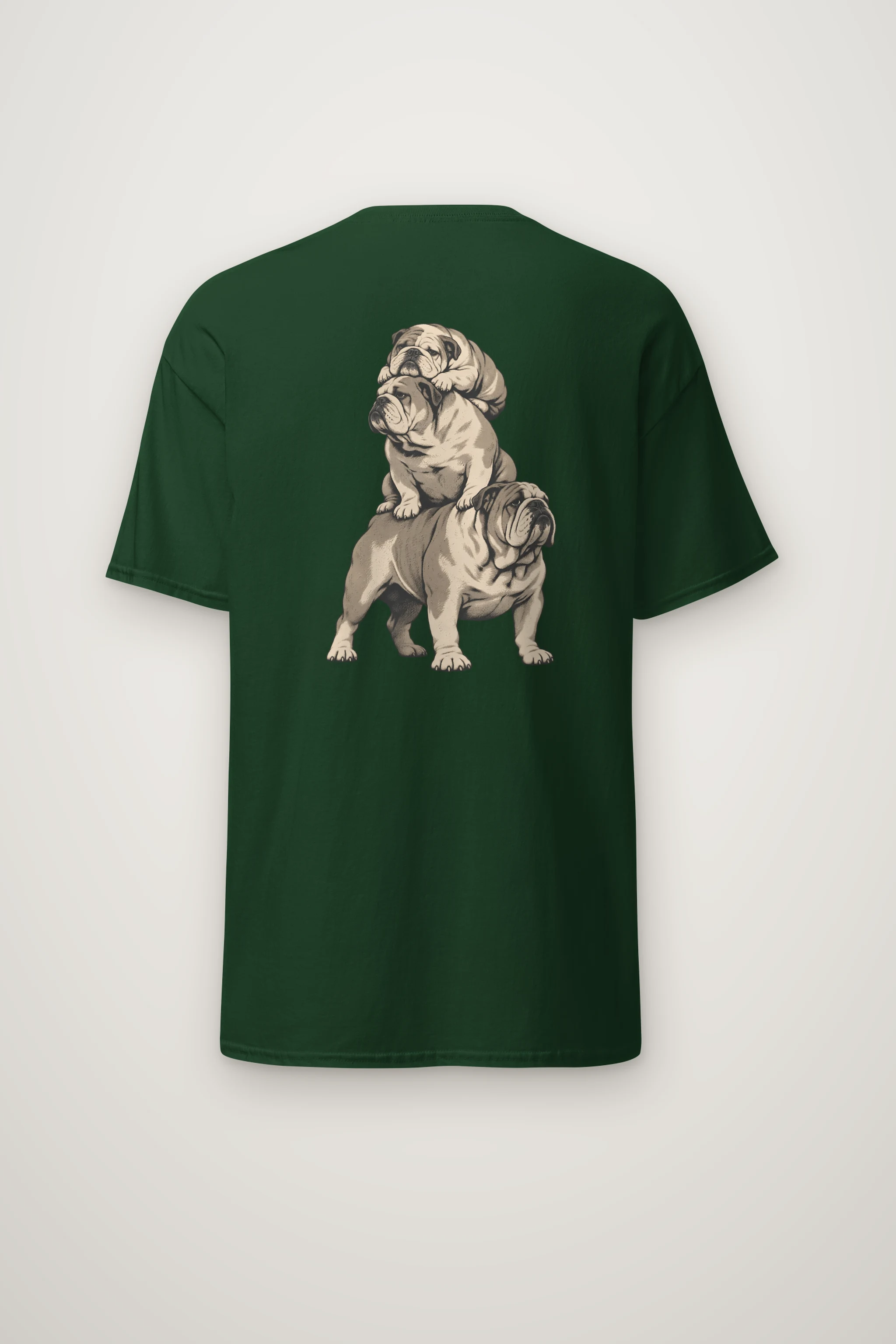 "Bulldog Balance" Heavyweight Unisex Crewneck T-shirt