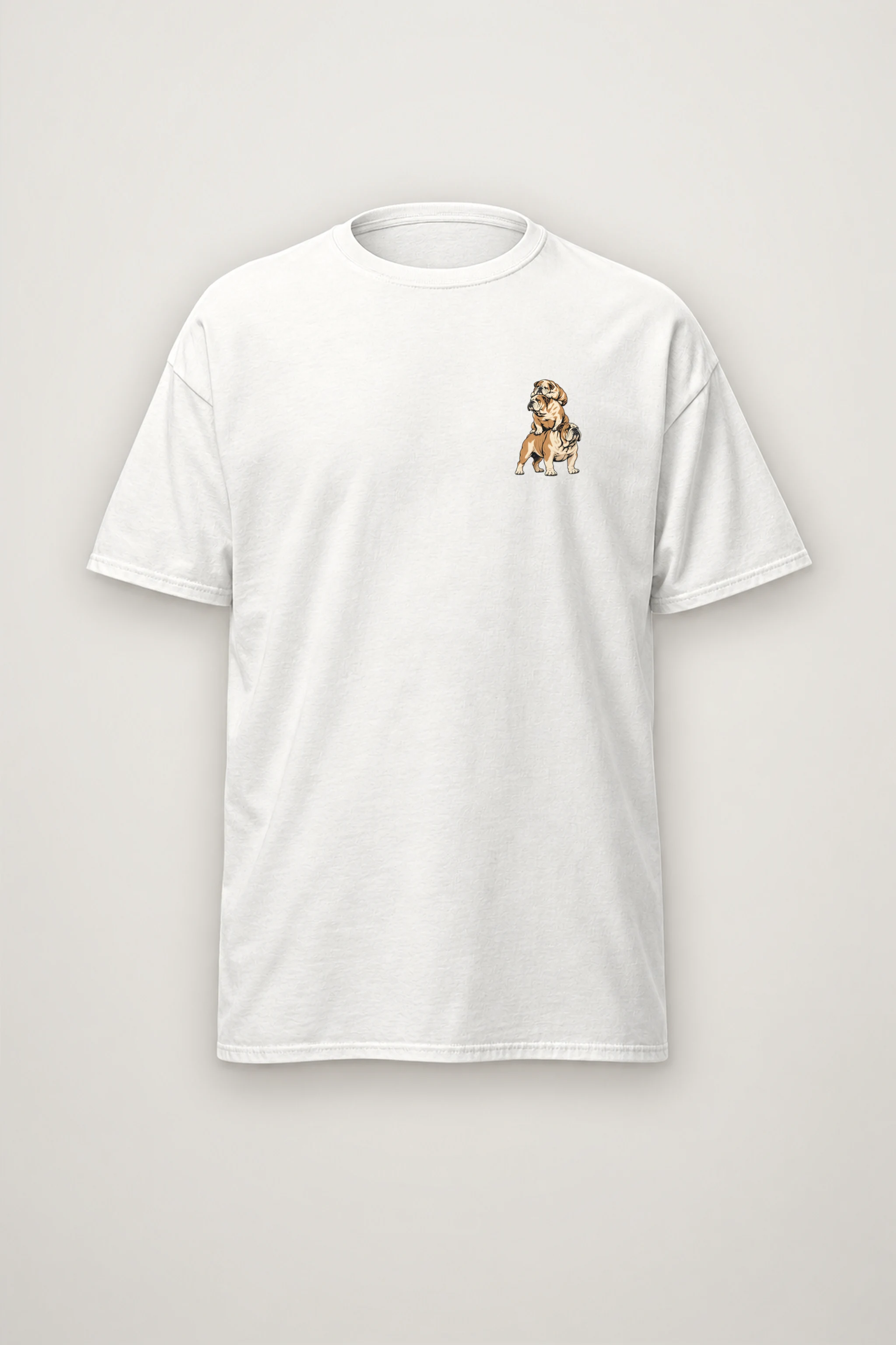 "Bulldog Balance" Heavyweight Unisex Crewneck T-shirt