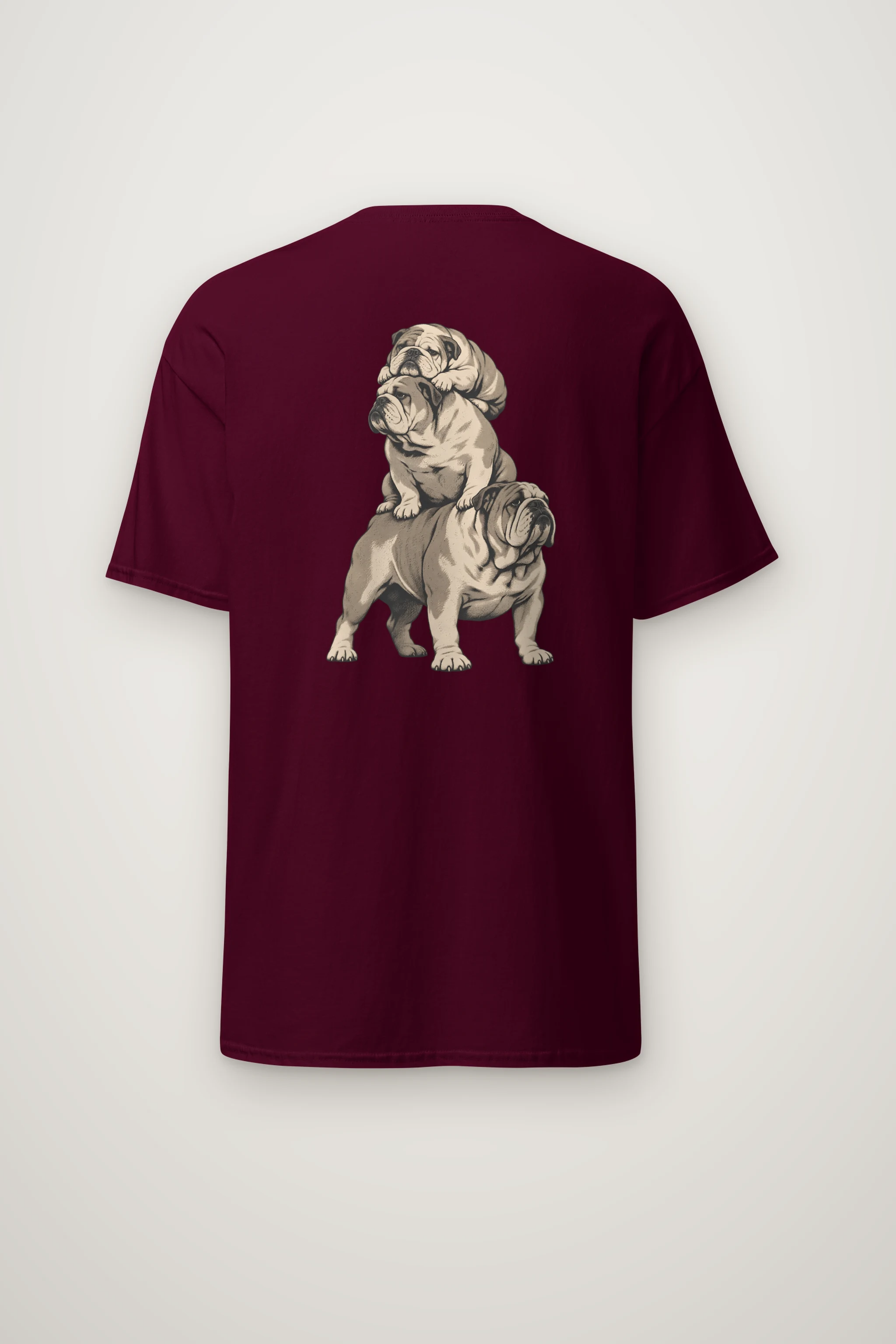 "Bulldog Balance" Heavyweight Unisex Crewneck T-shirt