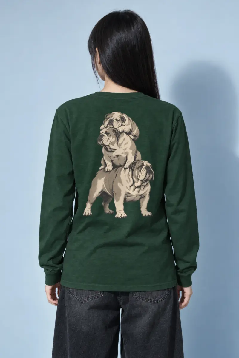 "Bulldog Balance" Unisex Longsleeve T-shirt