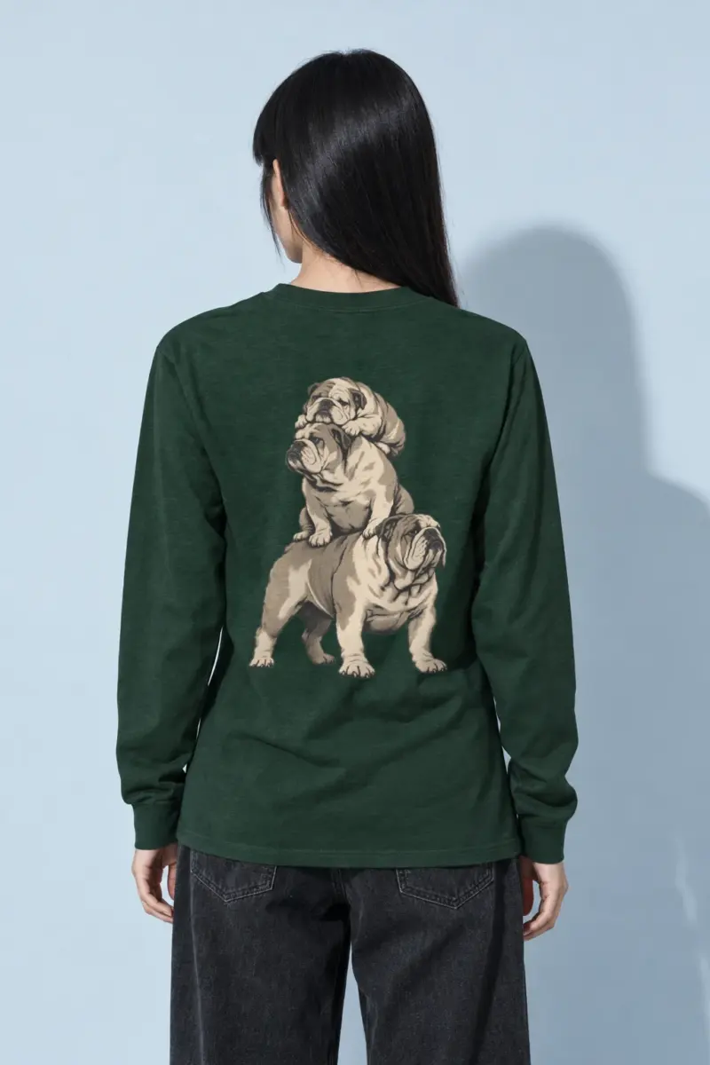 "Bulldog Balance" Unisex Longsleeve T-shirt