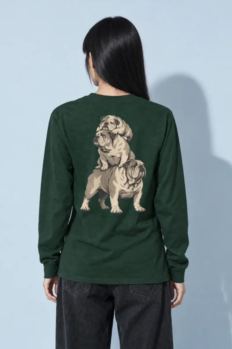 "Bulldog Balance" Unisex Longsleeve T-shirt