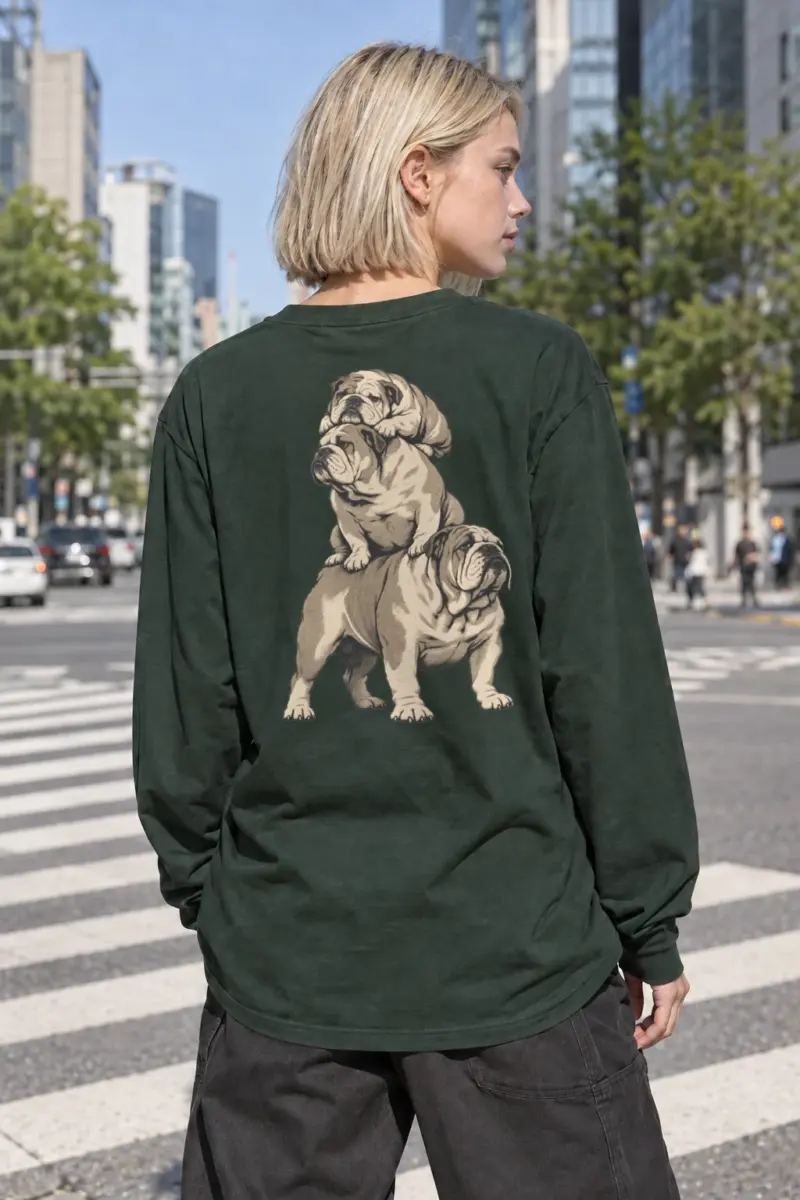 "Bulldog Balance" Unisex Longsleeve T-shirt | Gildan 2400