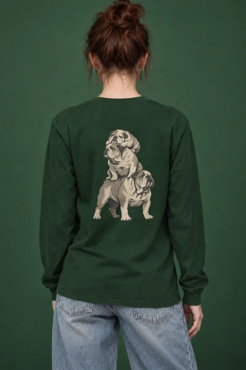 "Bulldog Balance" Unisex Longsleeve T-shirt