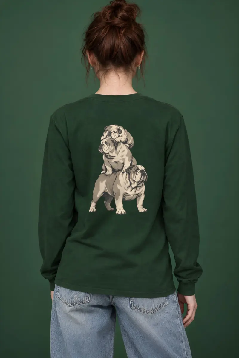 "Bulldog Balance" Unisex Longsleeve T-shirt