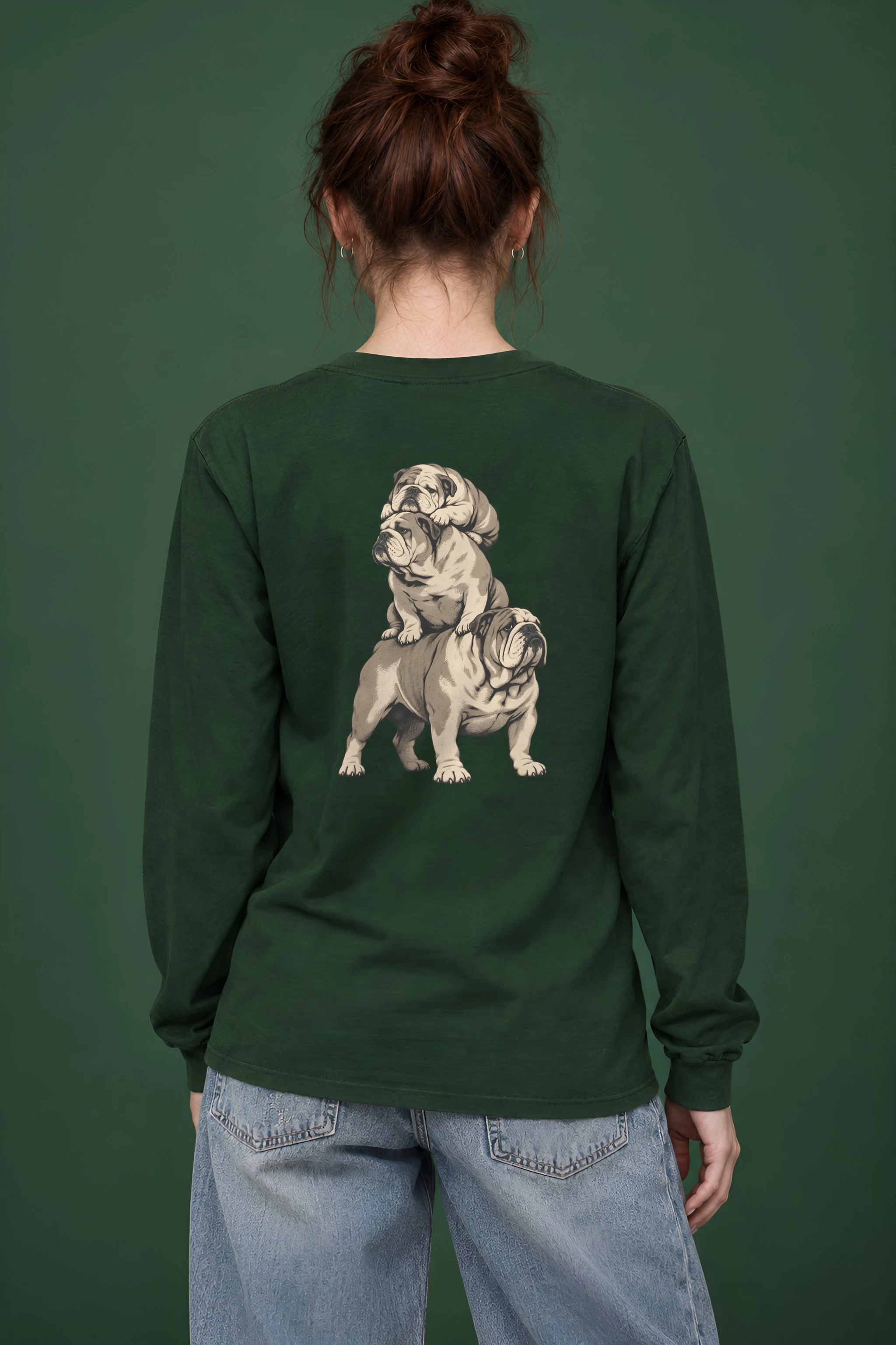 "Bulldog Balance" Unisex Longsleeve T-shirt