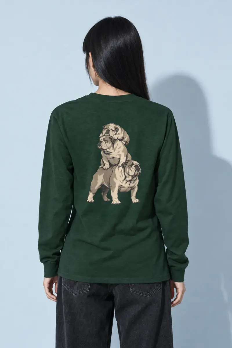 "Bulldog Balance" Unisex Longsleeve T-shirt