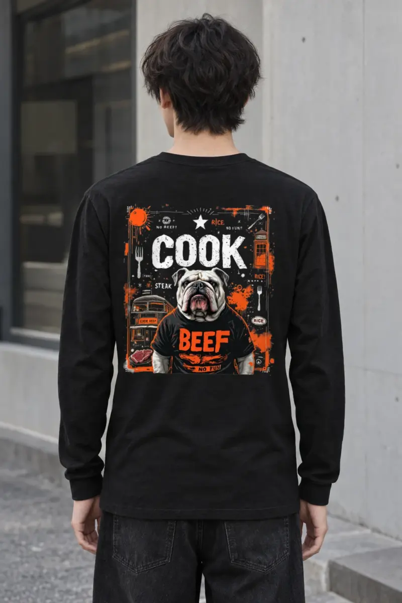 "Bulldog Beef Club" Unisex Longsleeve T-shirt | Gildan 2400