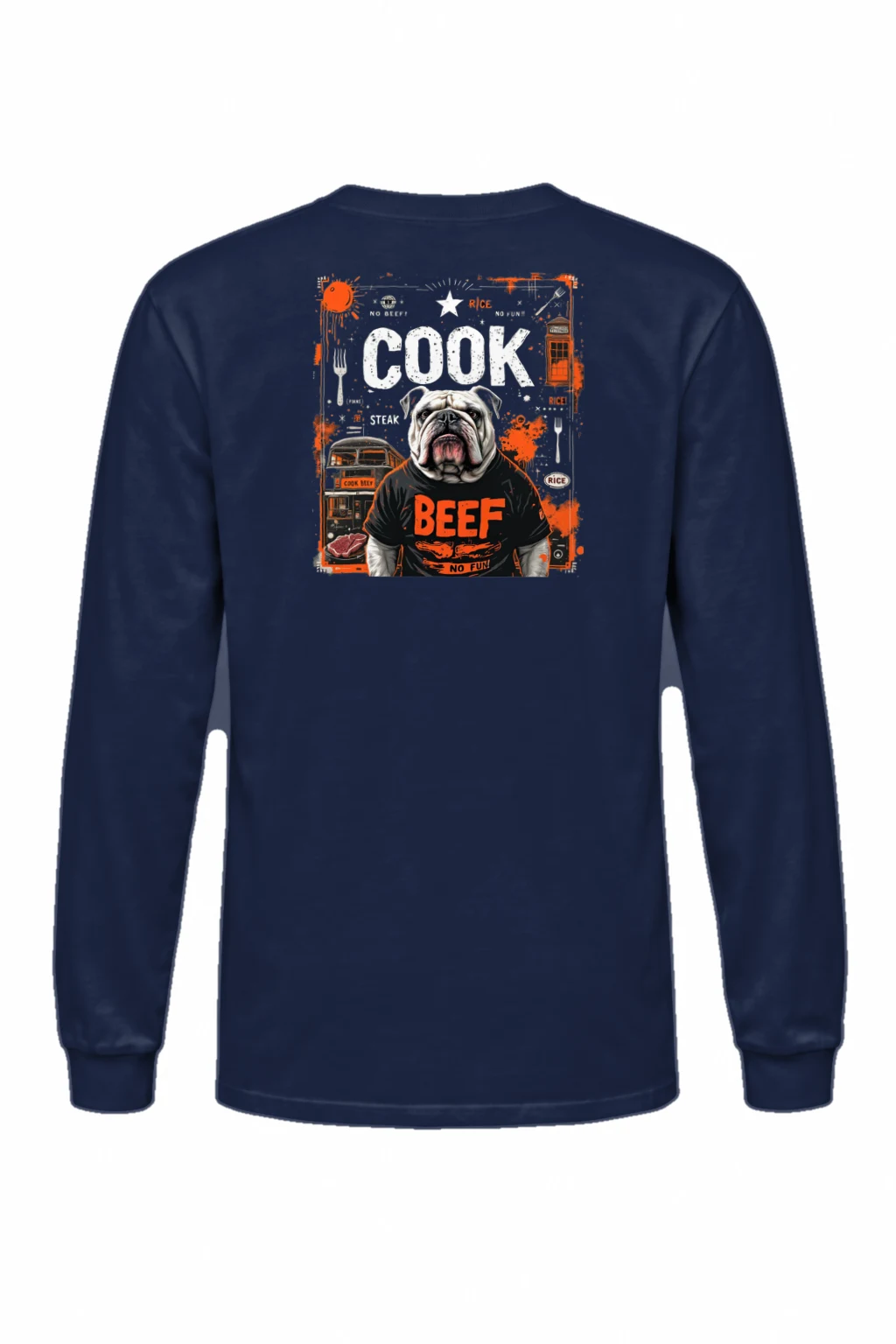 "Bulldog Beef Club" Unisex Longsleeve T-shirt | Gildan 2400