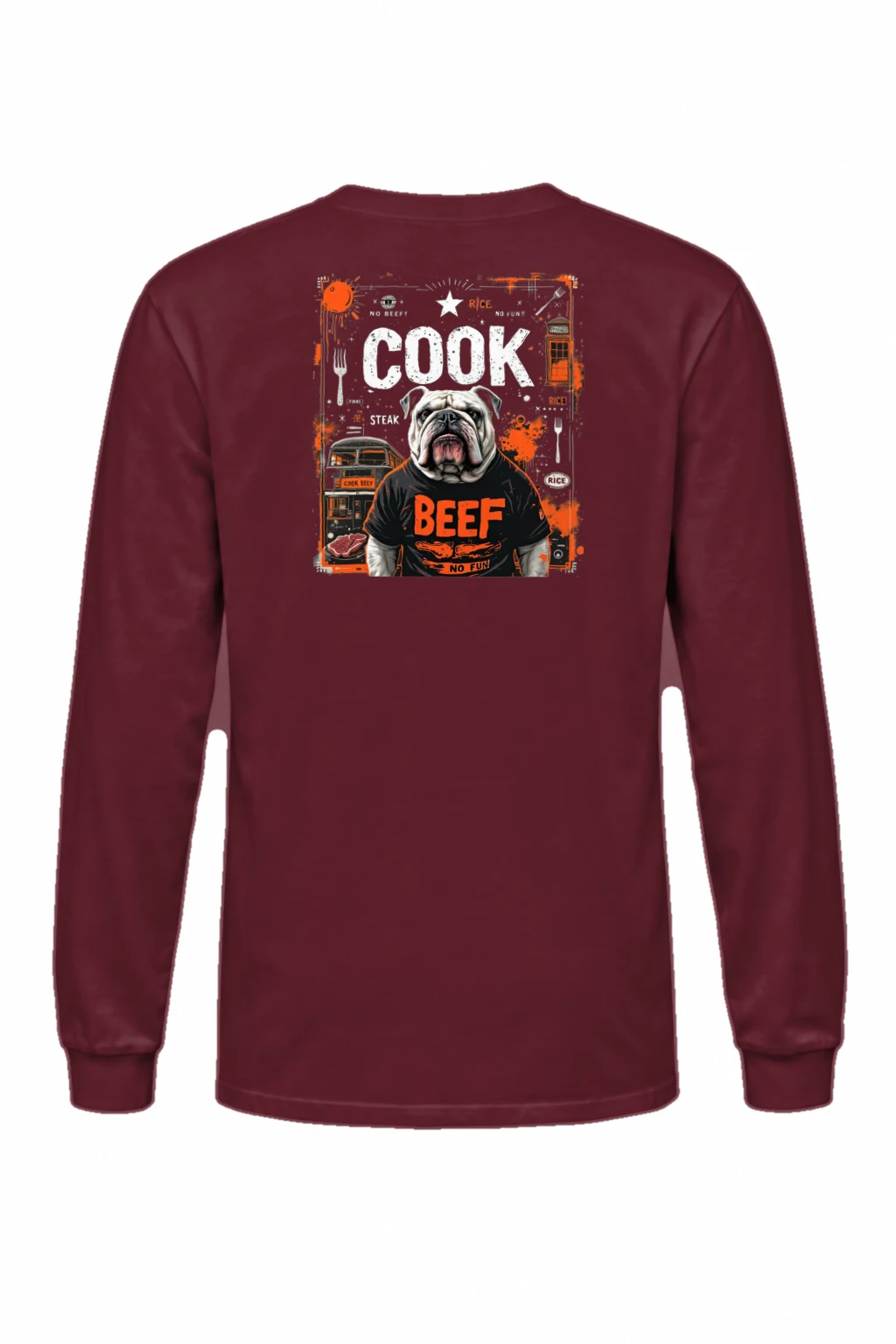 "Bulldog Beef Club" Unisex Longsleeve T-shirt | Gildan 2400