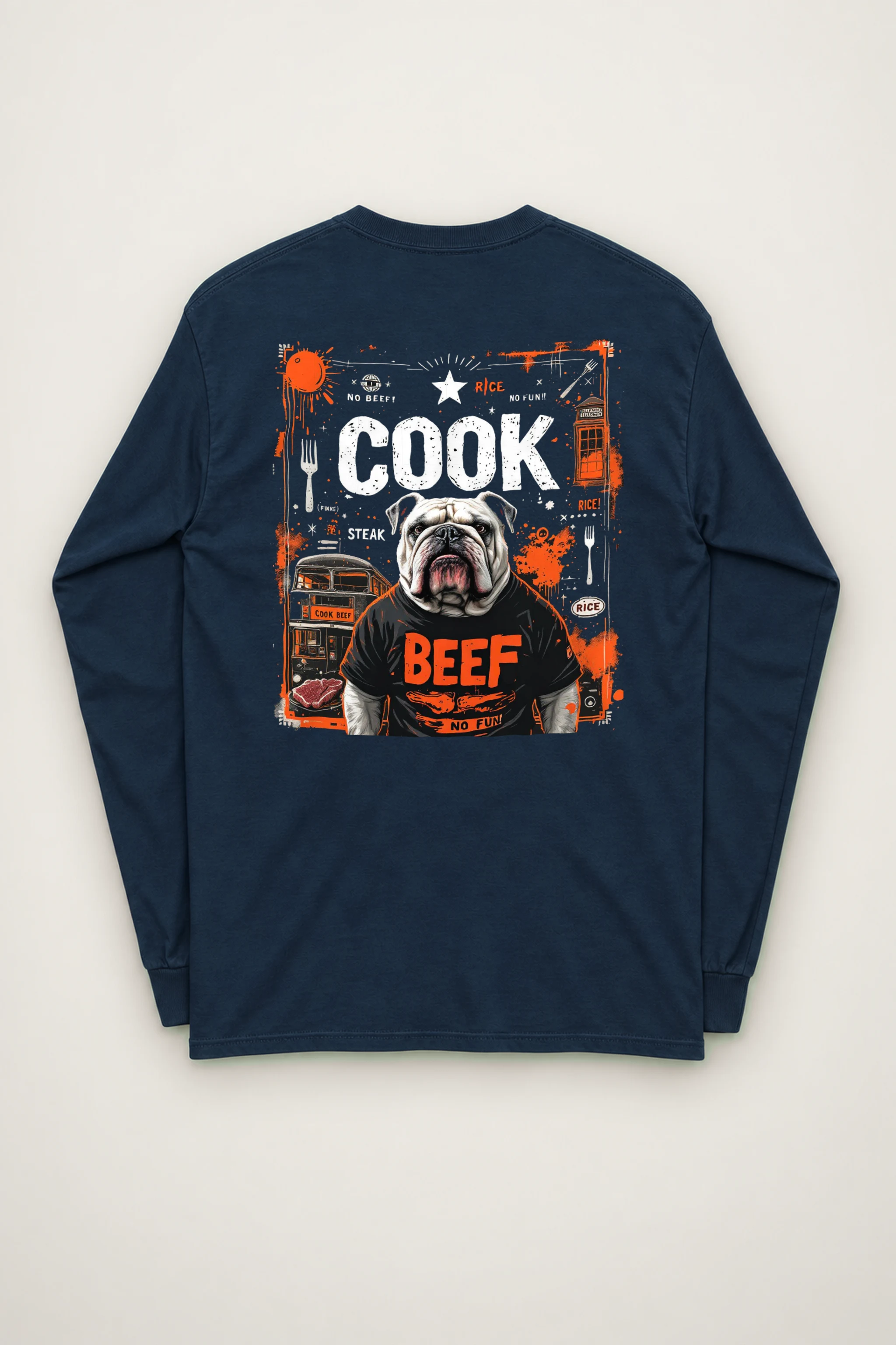 "Bulldog Beef Club" Unisex Longsleeve T-shirt