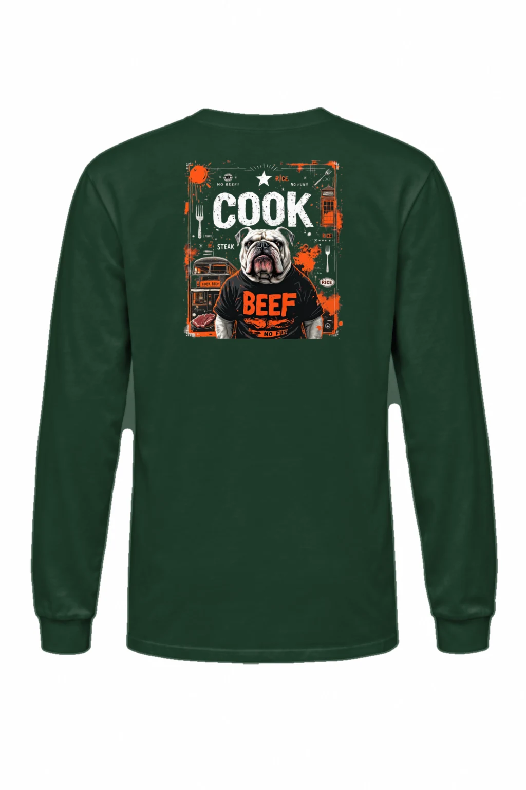 "Bulldog Beef Club" Unisex Longsleeve T-shirt | Gildan 2400