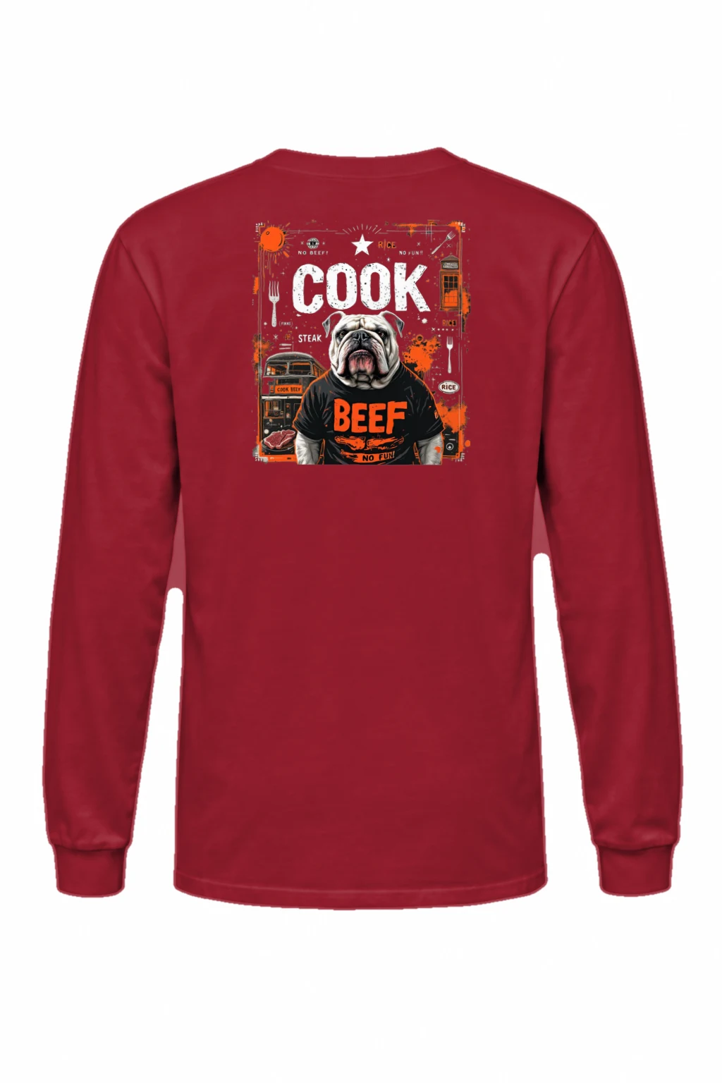 "Bulldog Beef Club" Unisex Longsleeve T-shirt | Gildan 2400