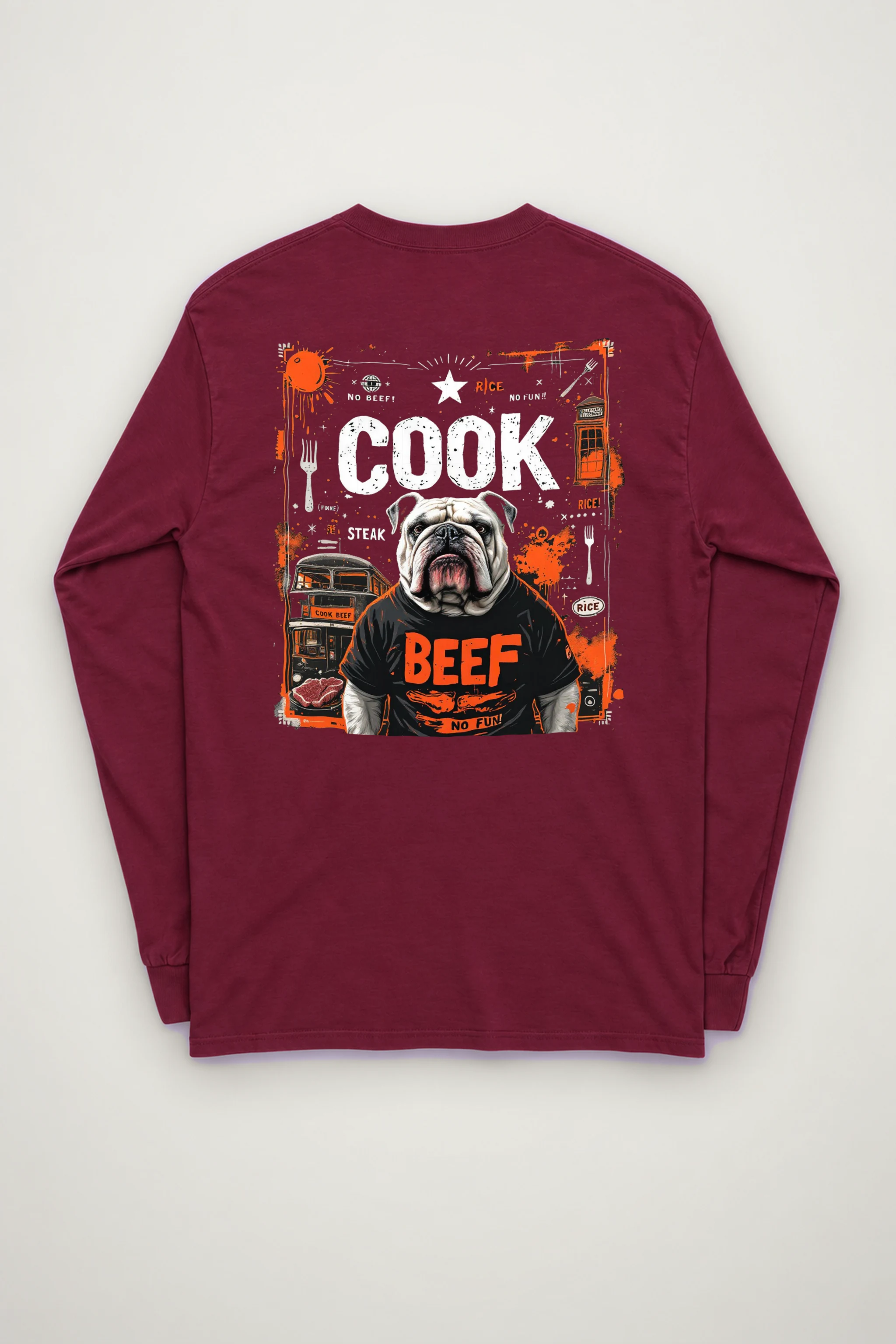"Bulldog Beef Club" Unisex Longsleeve T-shirt